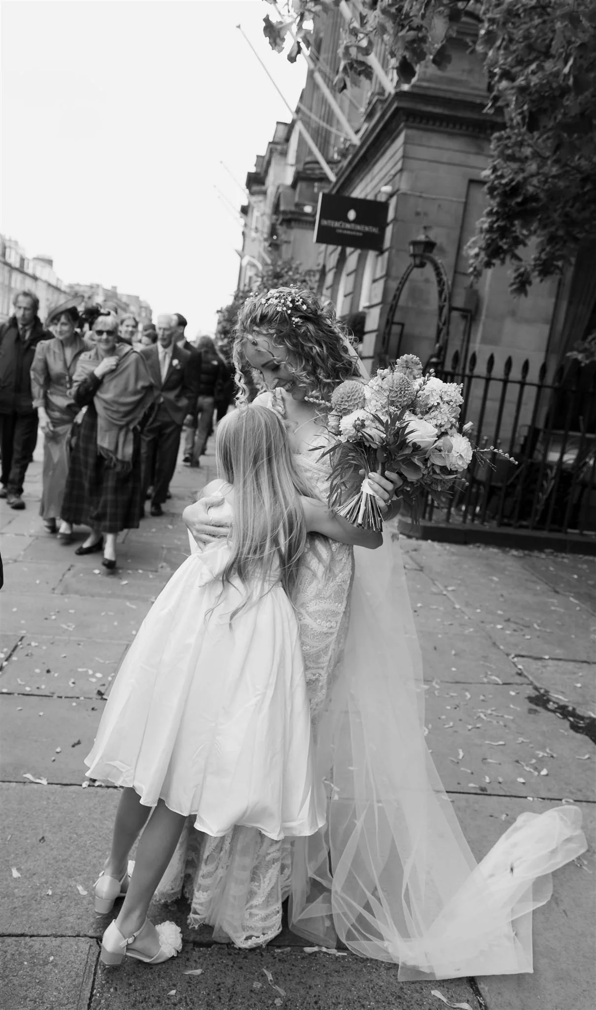 A wedding day at The InterContinental George Hotel in Edinburgh, Scotland.