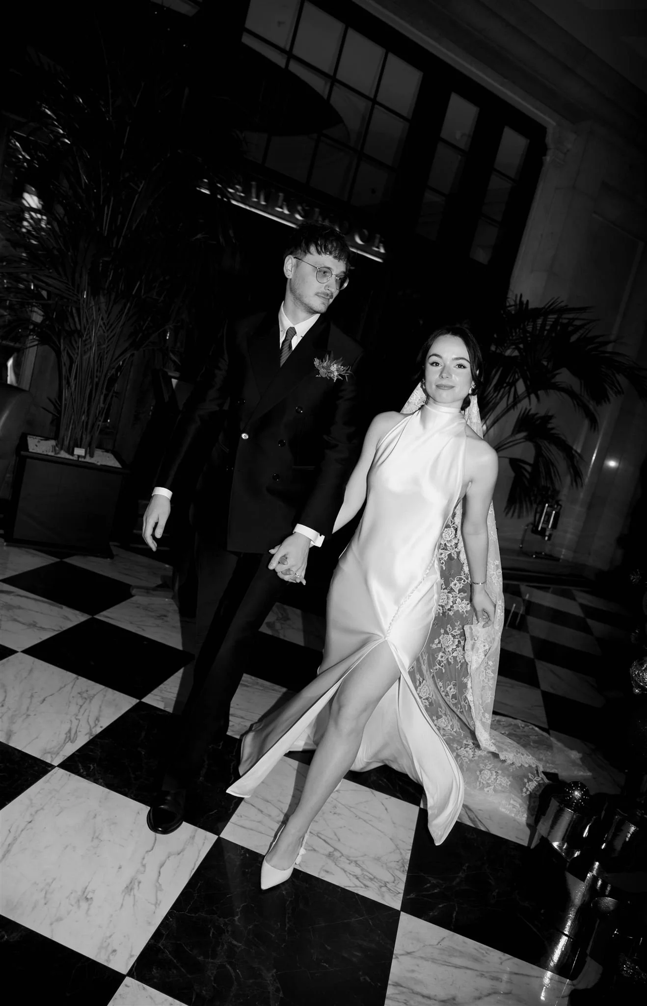 A wedding day at the Edinburgh Grand Hotel in Edinburgh, Scotland.