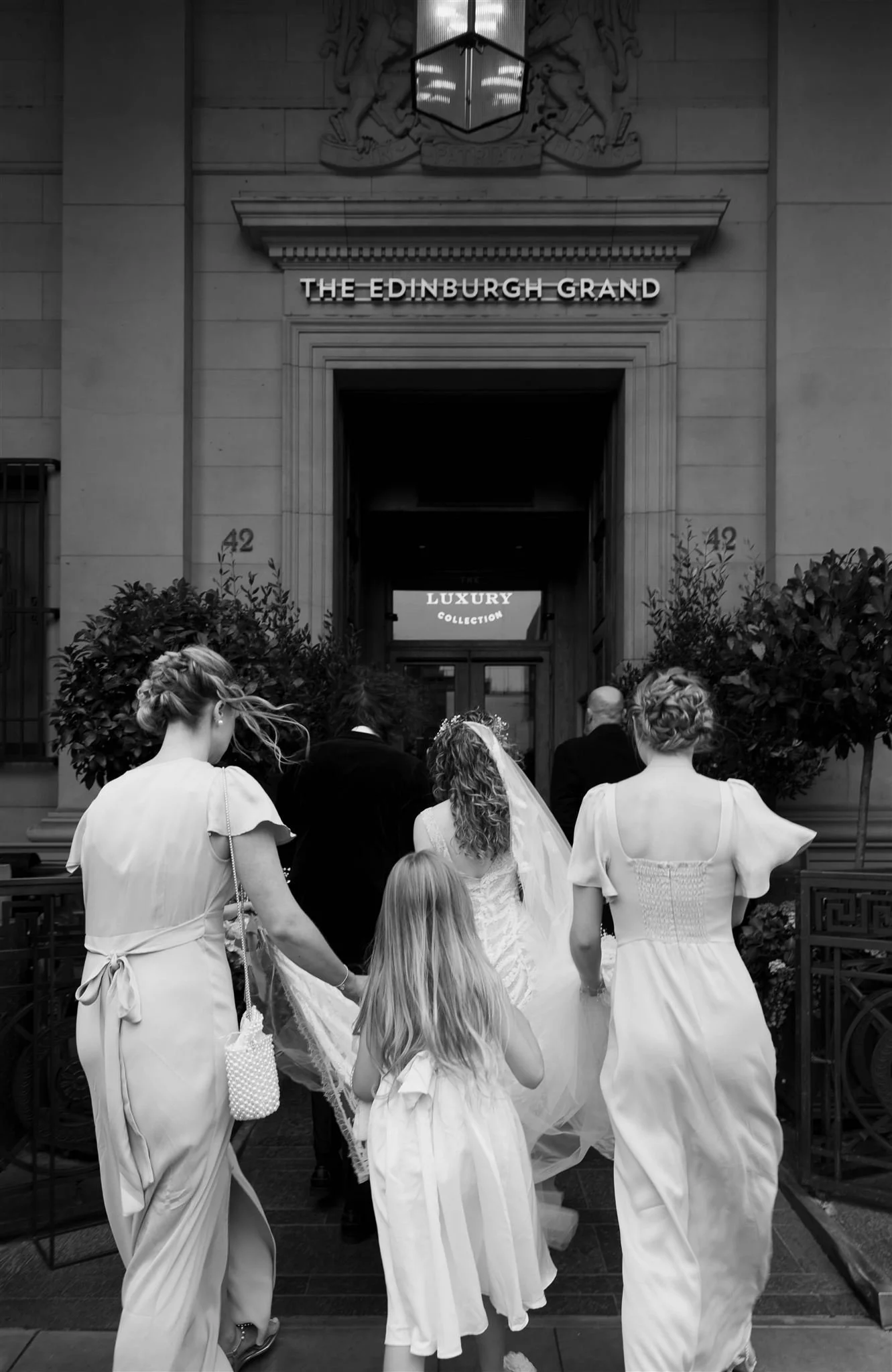 A wedding day at The Edinburgh Grand Hotel in Edinburgh, Scotland.