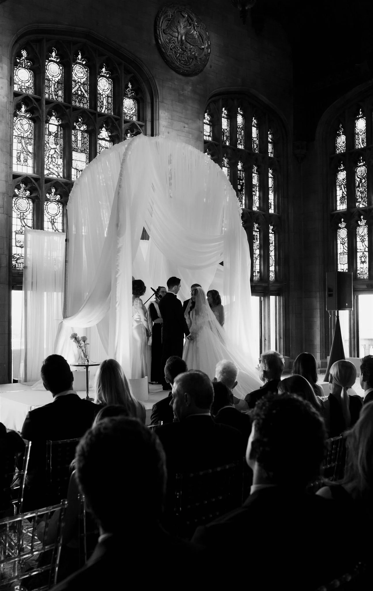A wedding ceremony at The University Club of Chicago.