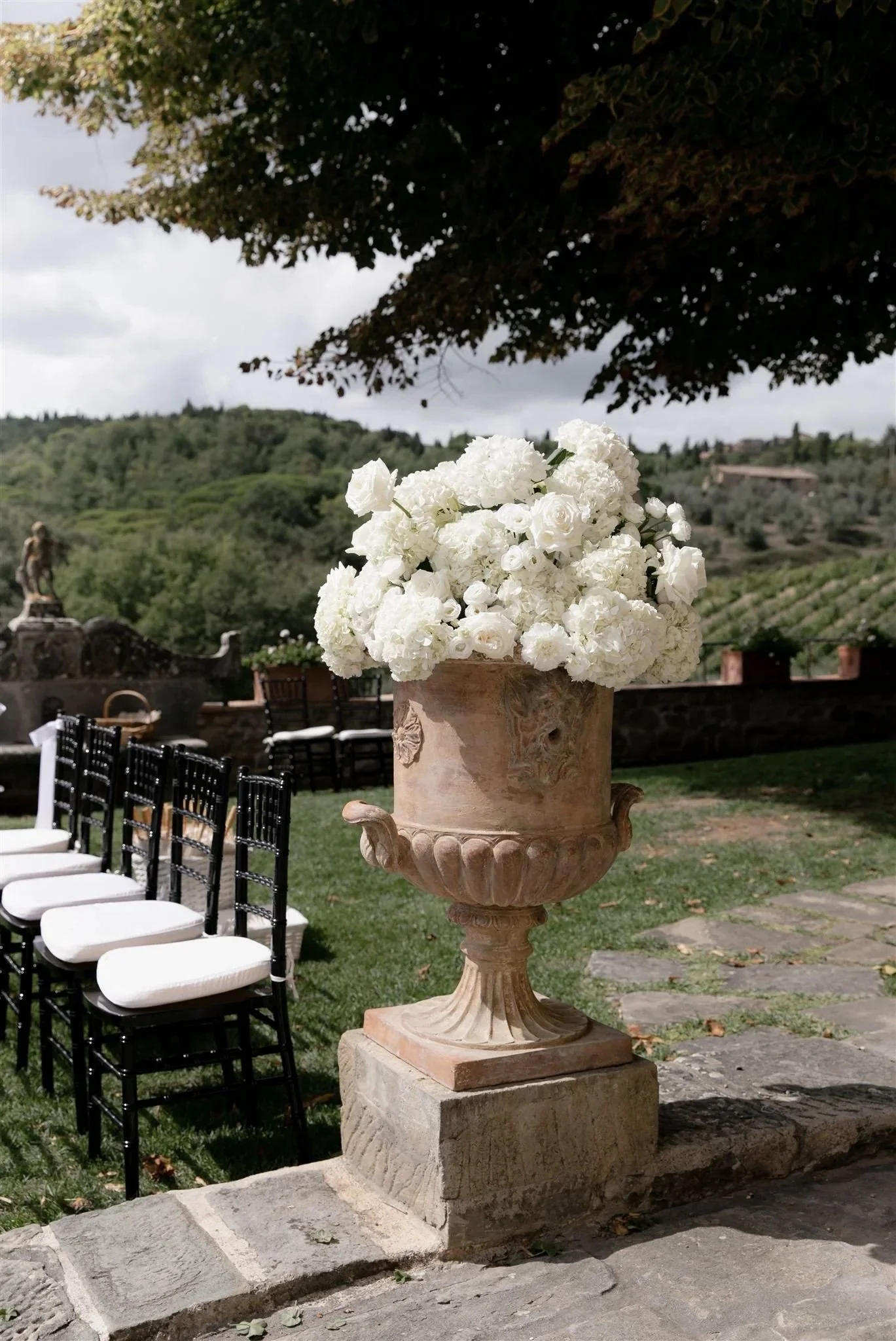 A wedding day at Dievole Wine Resort in the Chianti region of Tuscany, Italy.