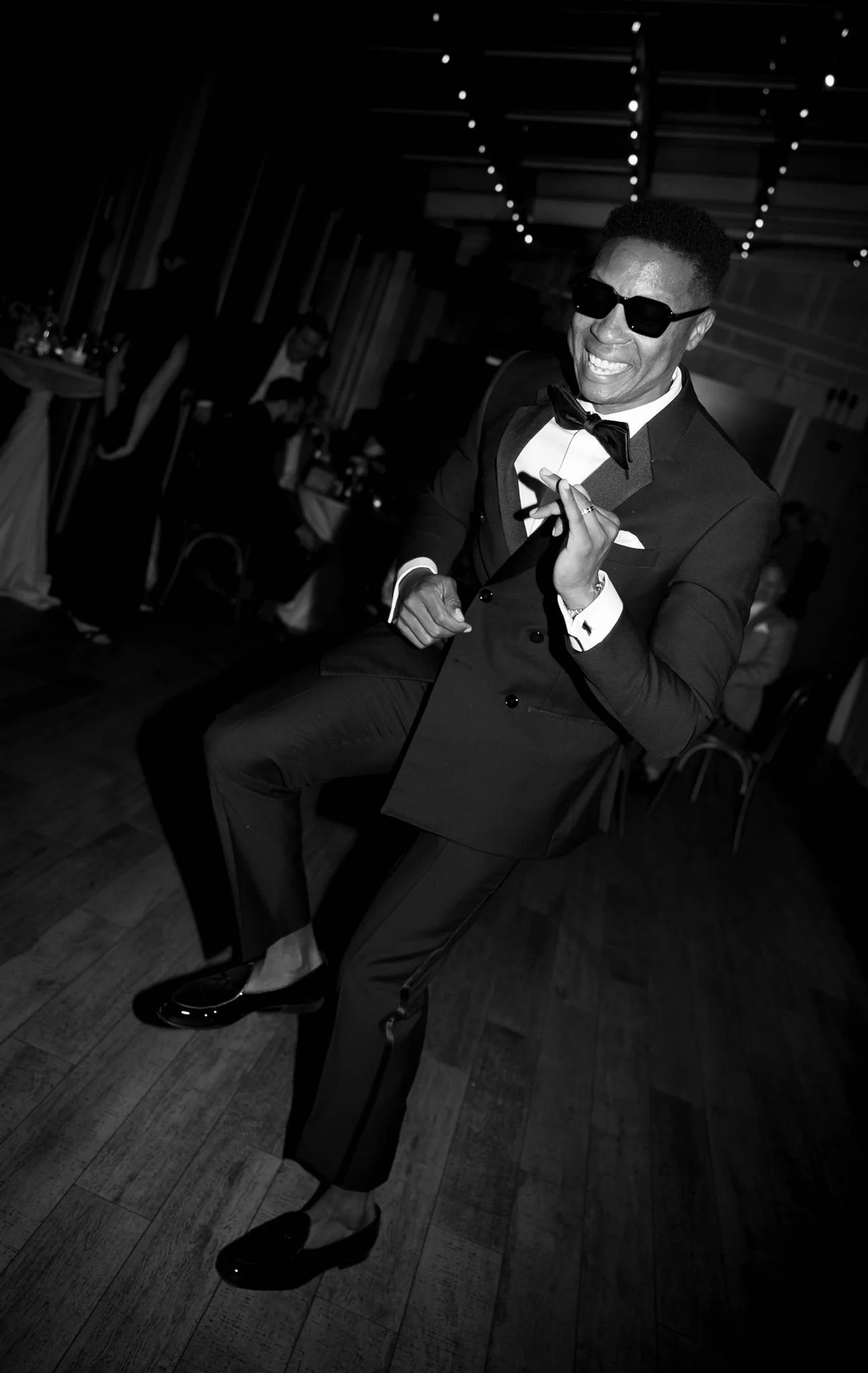 Dancing at a wedding at Gibson’s Italia overlooking downtown Chicago.