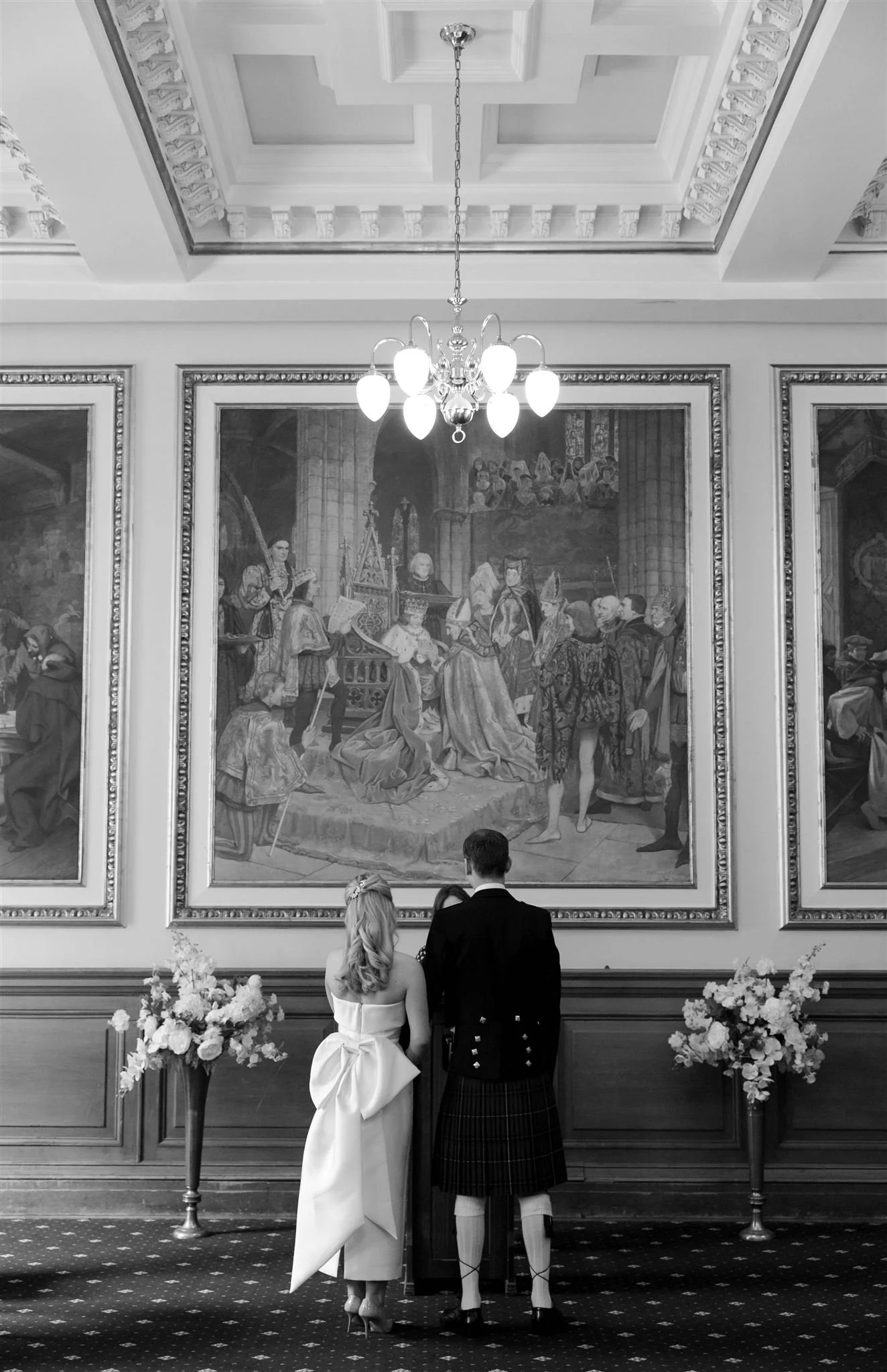 Edinburgh, Scotland Wedding Photographer photographing Edinburgh City Chambers Wedding Photography.