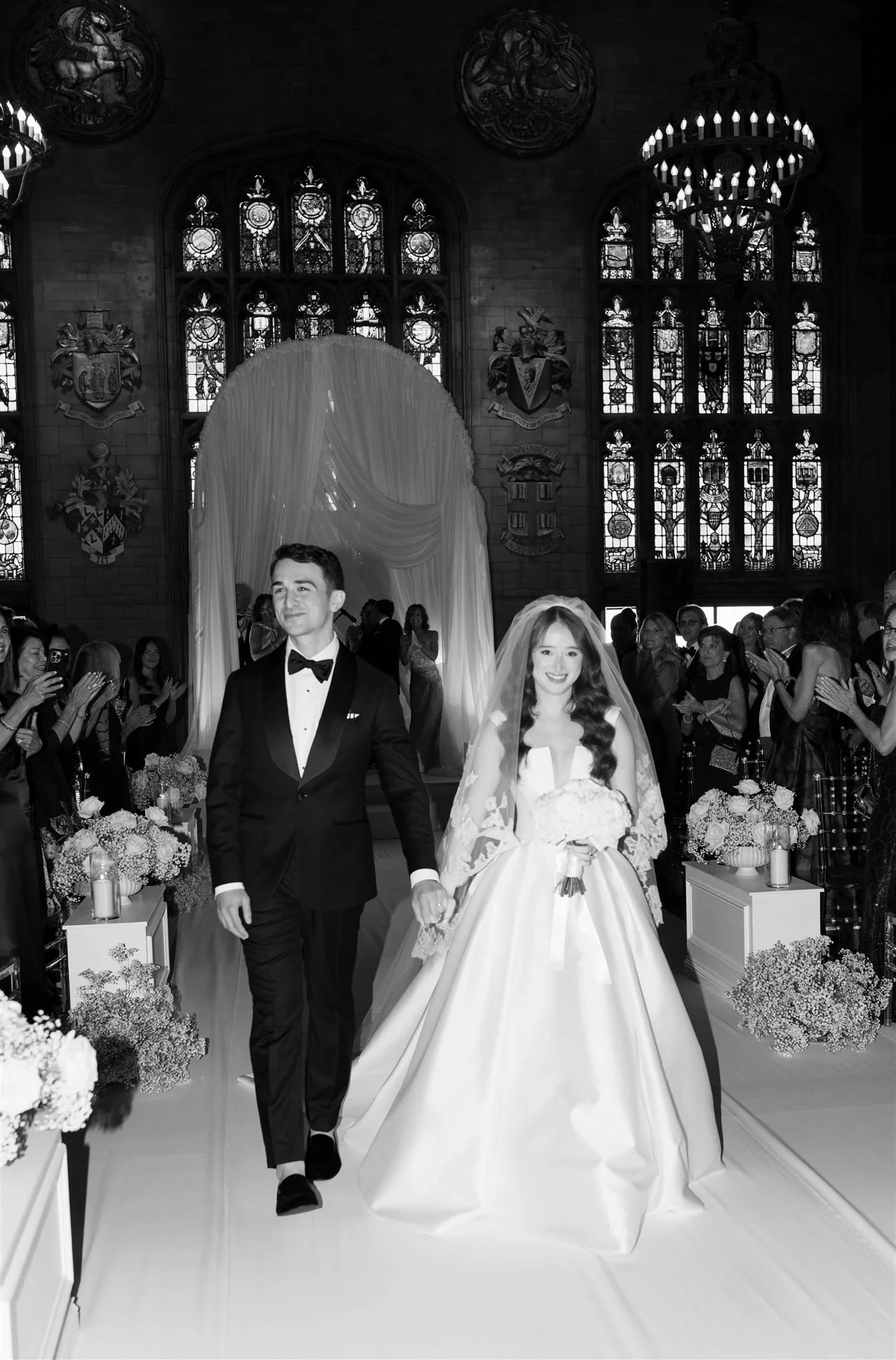 A wedding ceremony at The University Club of Chicago.