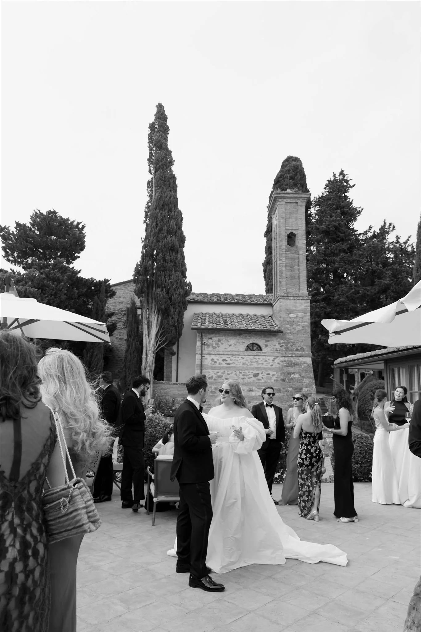 A wedding day at Dievole Wine Resort in the Chianti region of Tuscany, Italy.