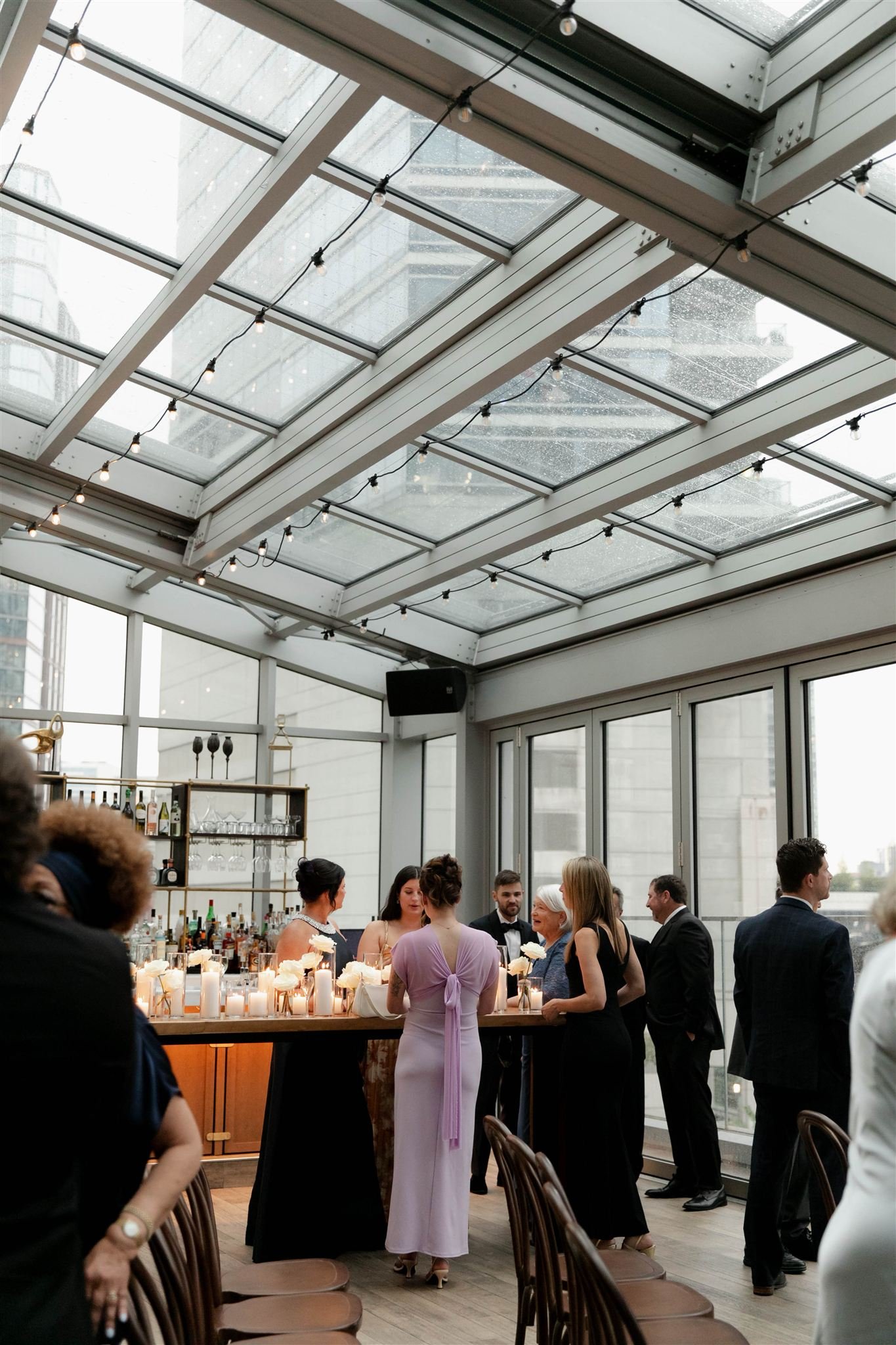 A luxury wedding day at Gibson's Italia on the Chicago River in Downtown Chicago.