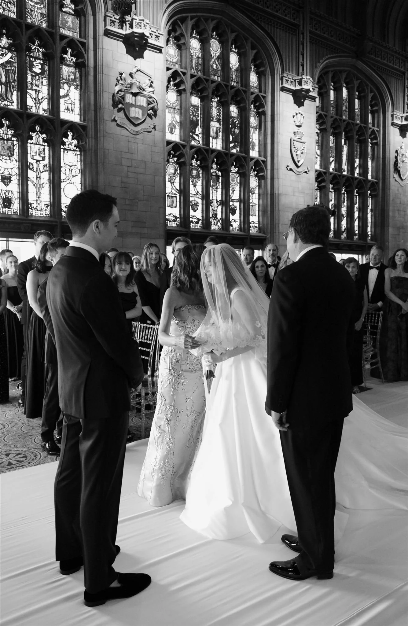 A wedding ceremony at The University Club of Chicago.