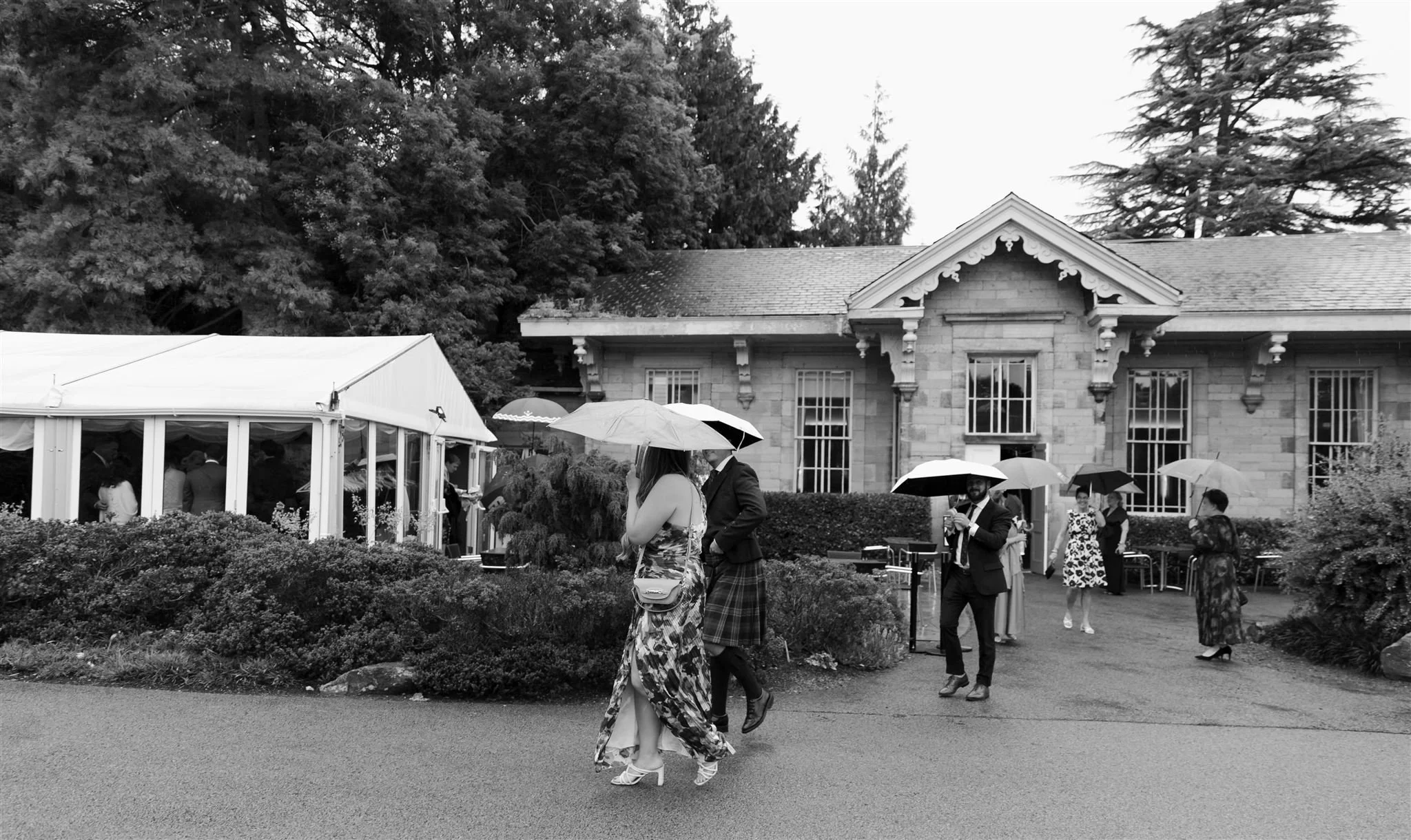 A wedding day at The Royal Botanic Garden Edinburgh in Edinburgh, Scotland.