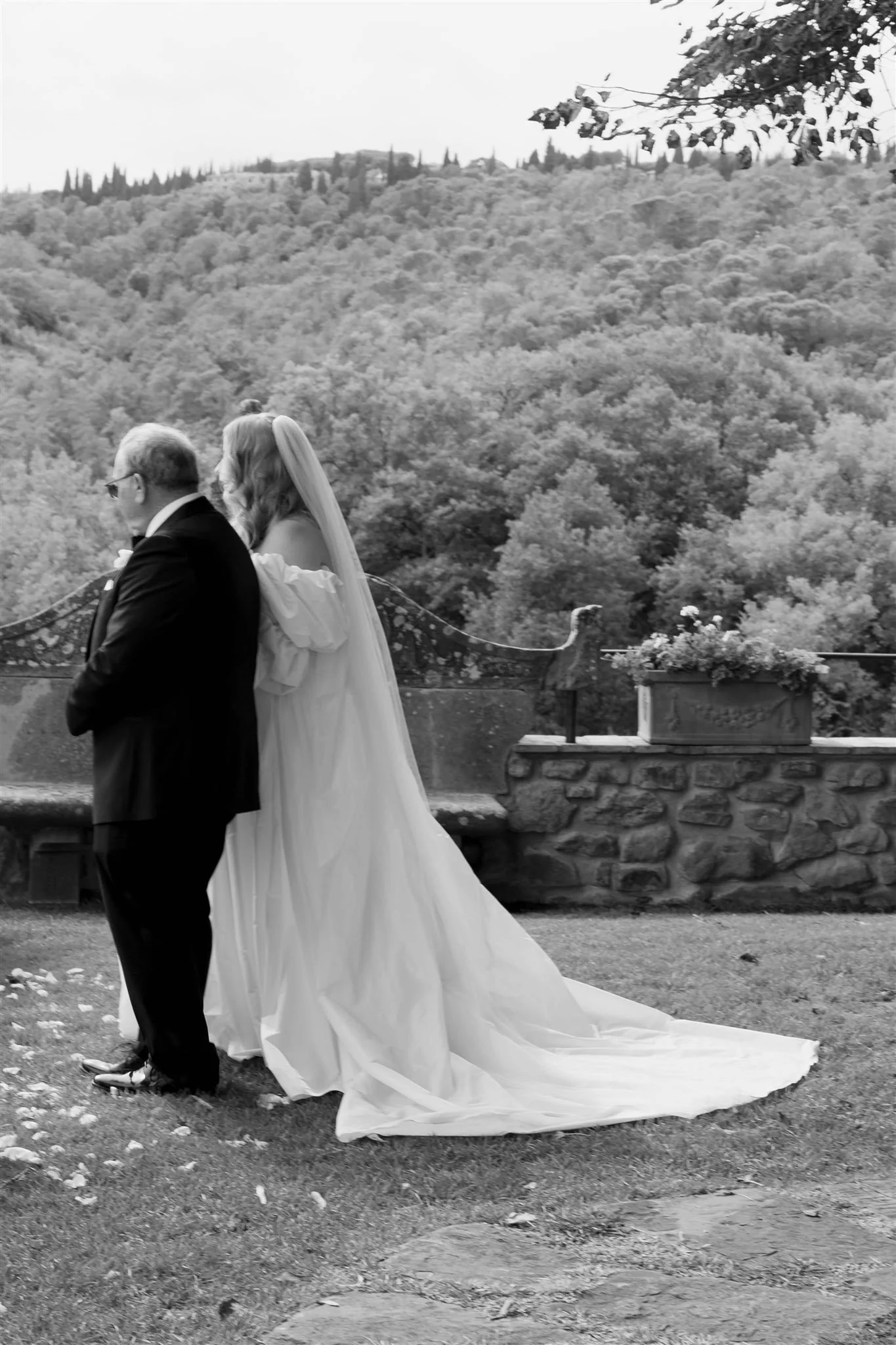 A wedding day at Dievole Wine Resort in the Chianti region of Tuscany, Italy.