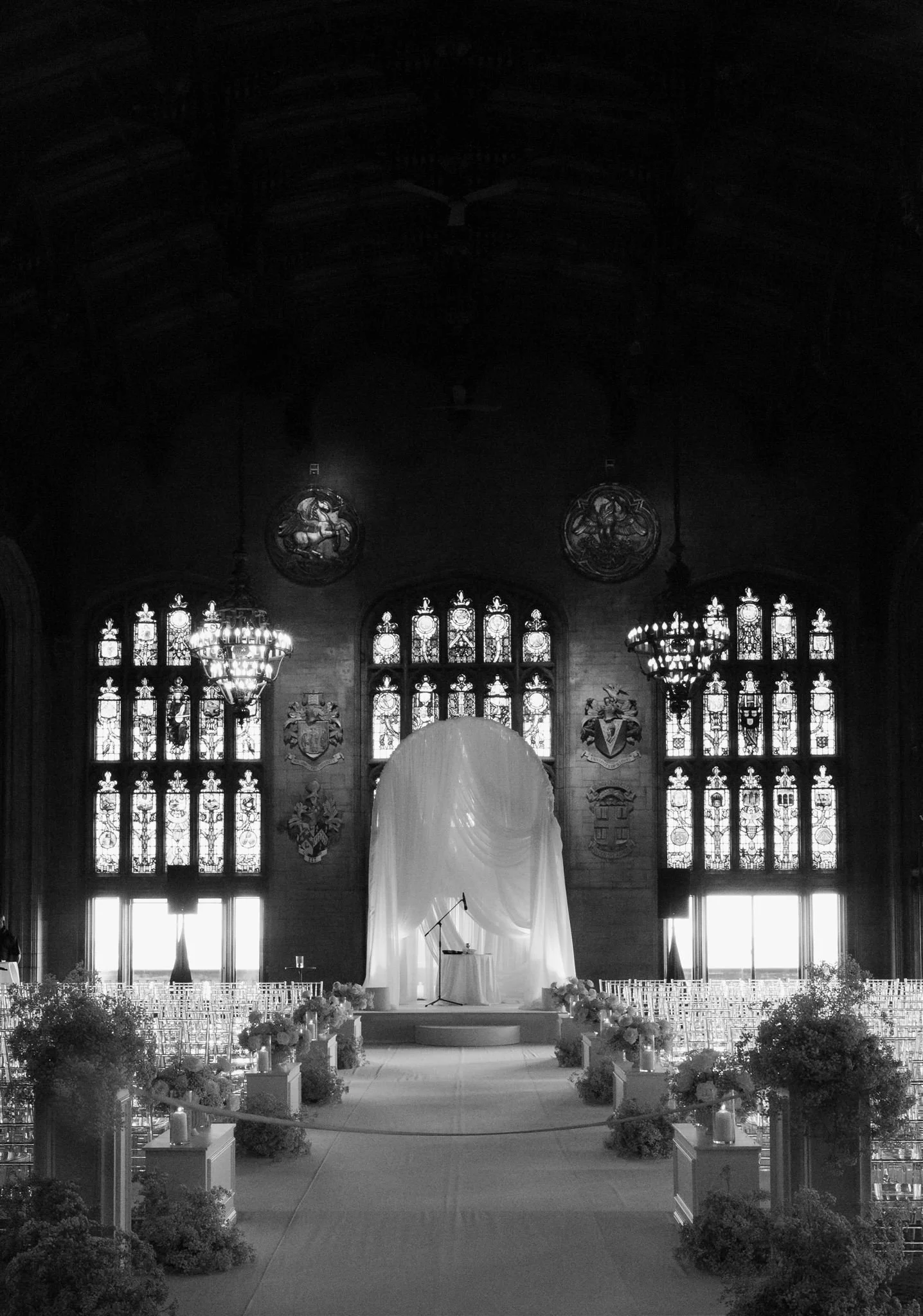 A wedding ceremony at The University Club of Chicago.