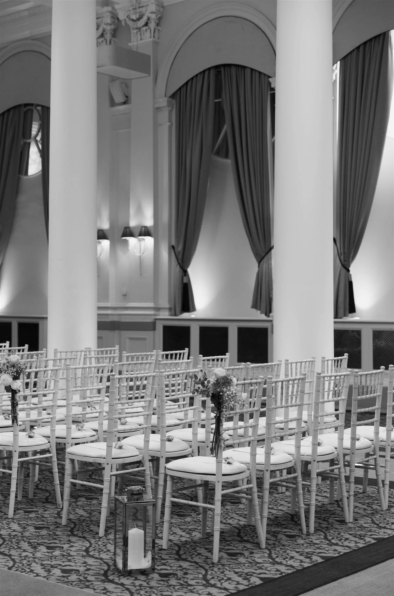 A wedding day at The InterContinental George Hotel in Edinburgh, Scotland.