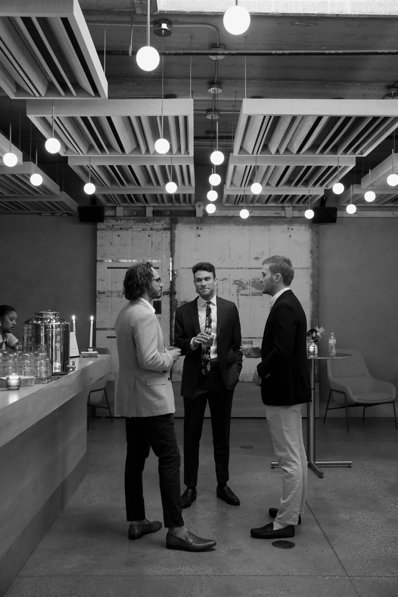 Intimate Maxwells Trading Chicago wedding venue with private cocktail bar.