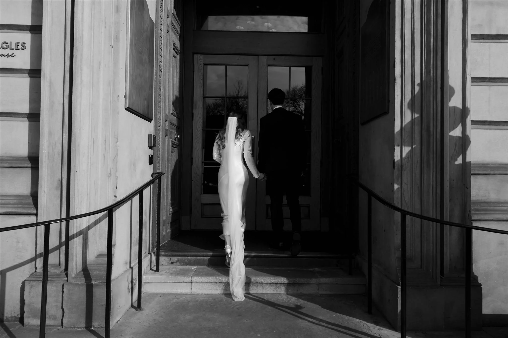 Bride and groom enjoying their wedding day at Gleneagles Townhouse The Spence, after their Edinburgh City Chambers ceremony.
