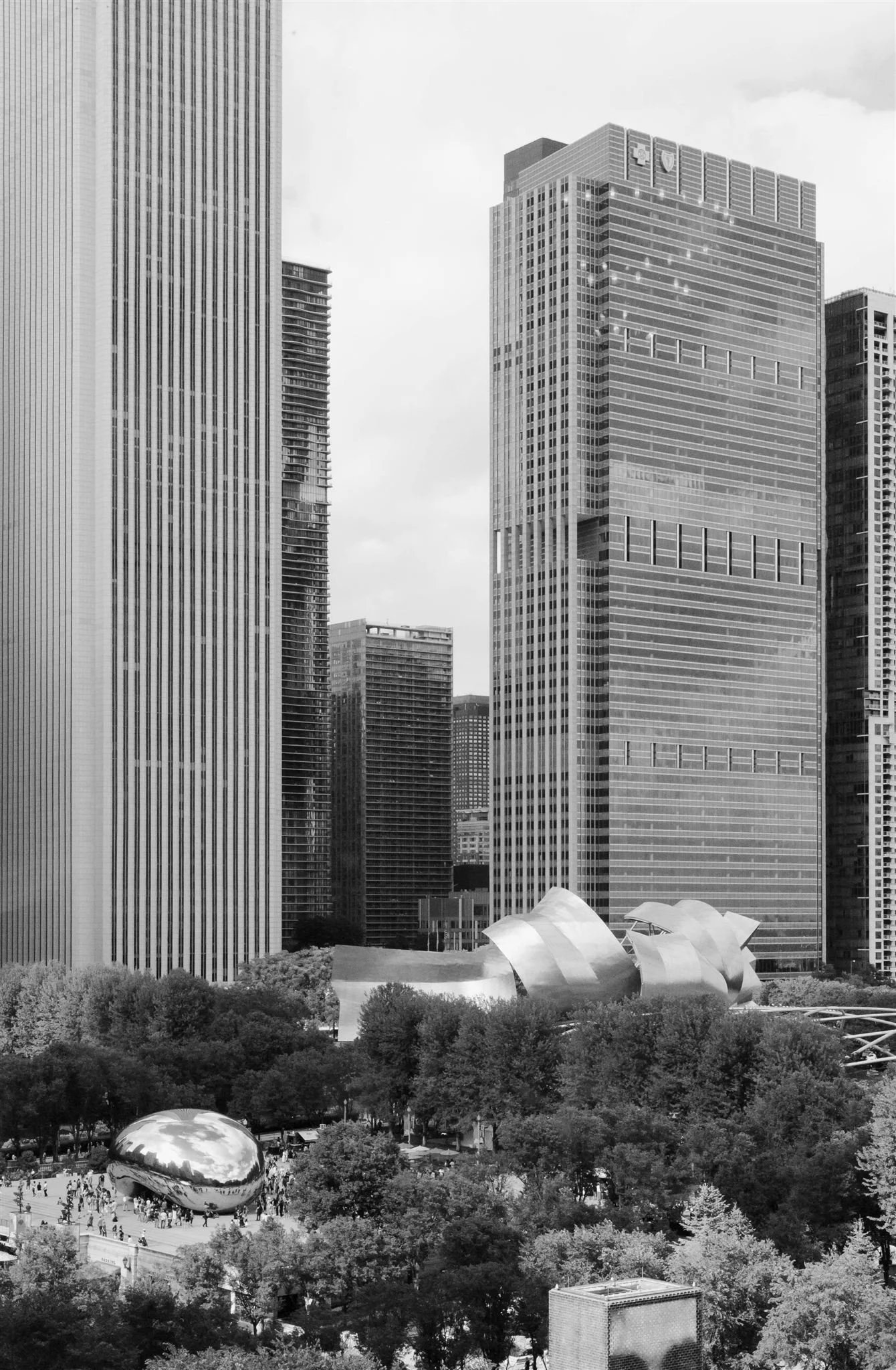 A wedding ceremony view at The University Club of Chicago.