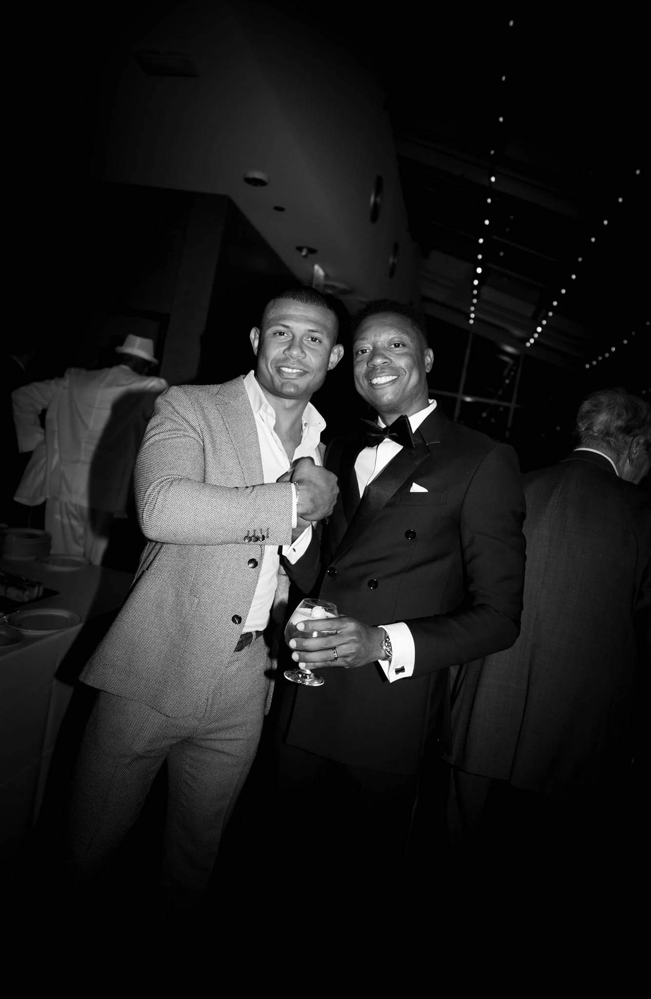 Rooftop wedding reception at Gibson's Italia on the Chicago River in Downtown Chicago.