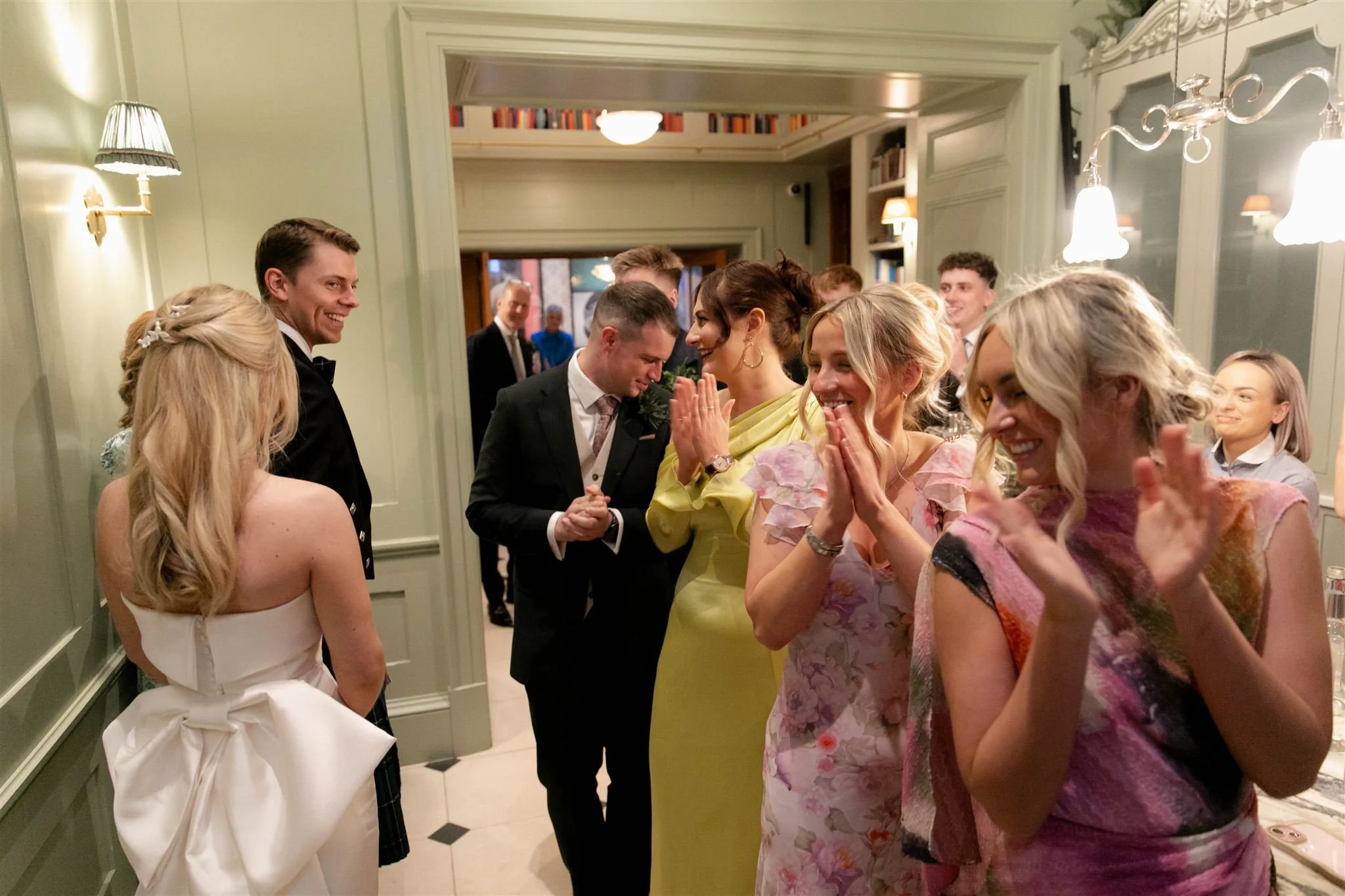 Edinburgh, Scotland Wedding Photographer photographing Edinburgh Wedding Photography at Gleneagles Townhouse Hotel.