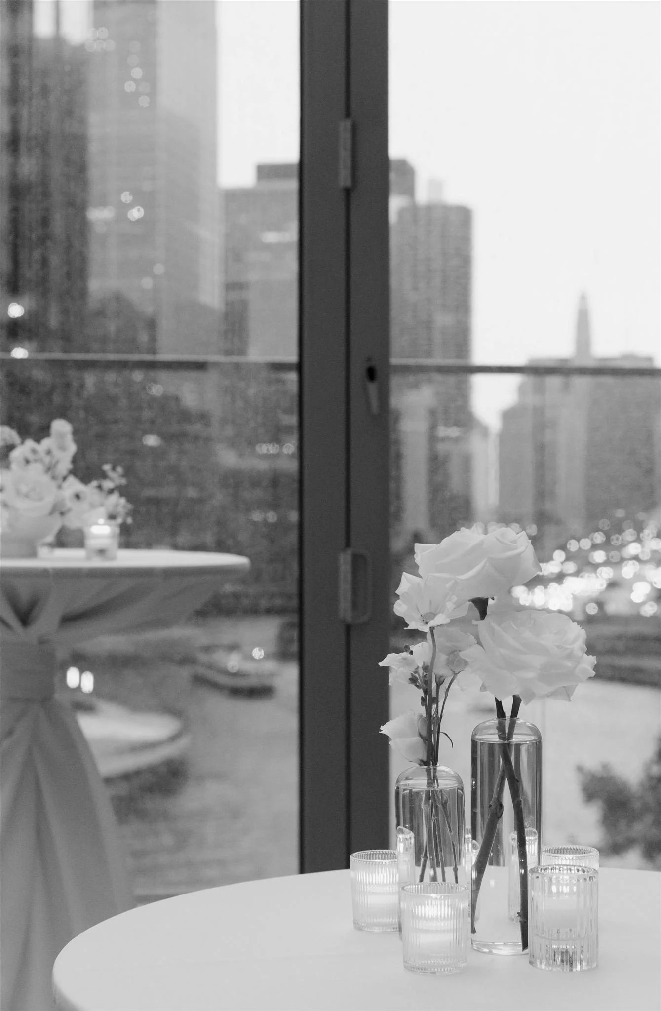 Rooftop wedding day at Gibson's Italia on the Chicago River in Downtown Chicago.