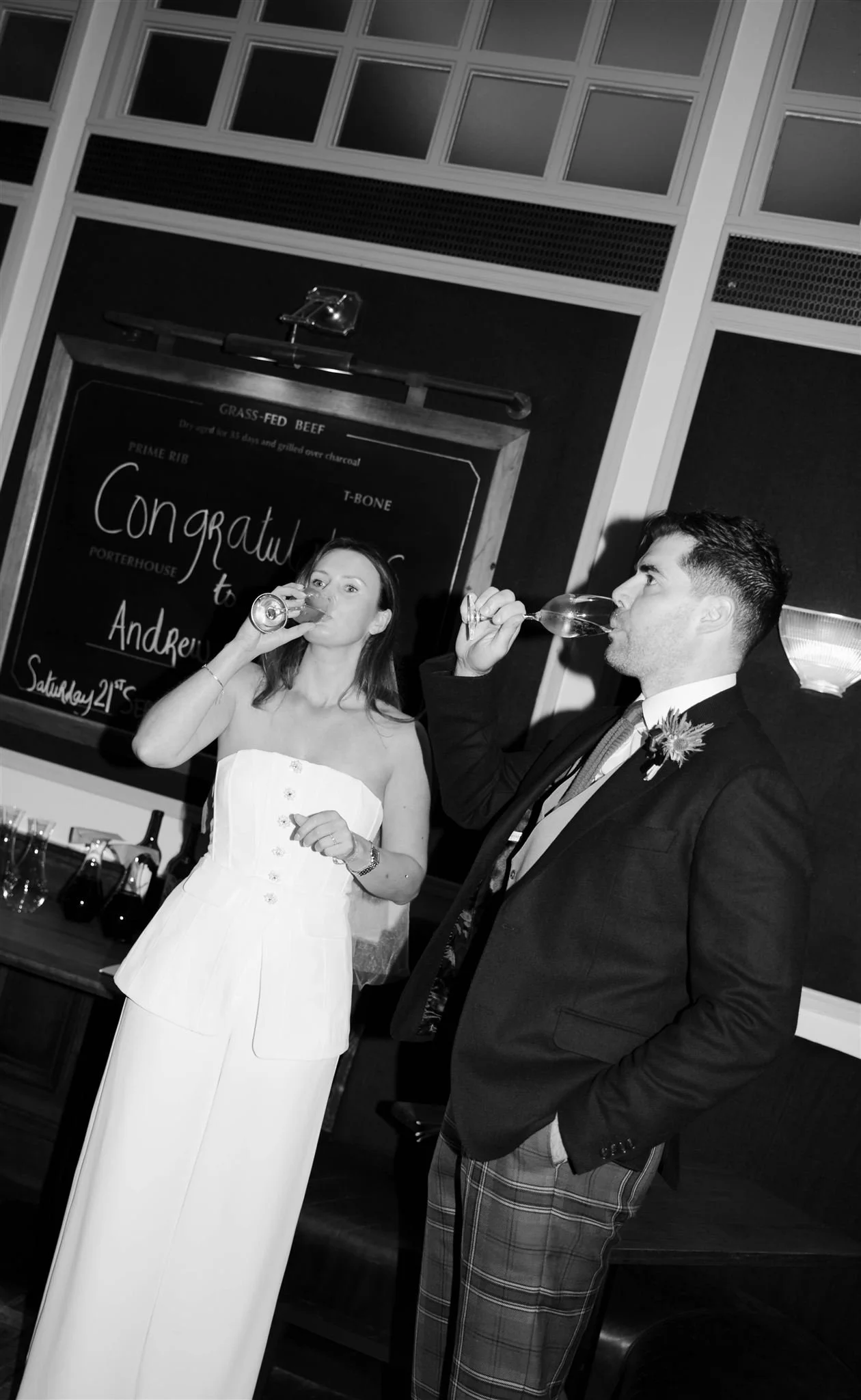 A Hawksmoor Edinburgh Wedding day in Edinburgh, Scotland.