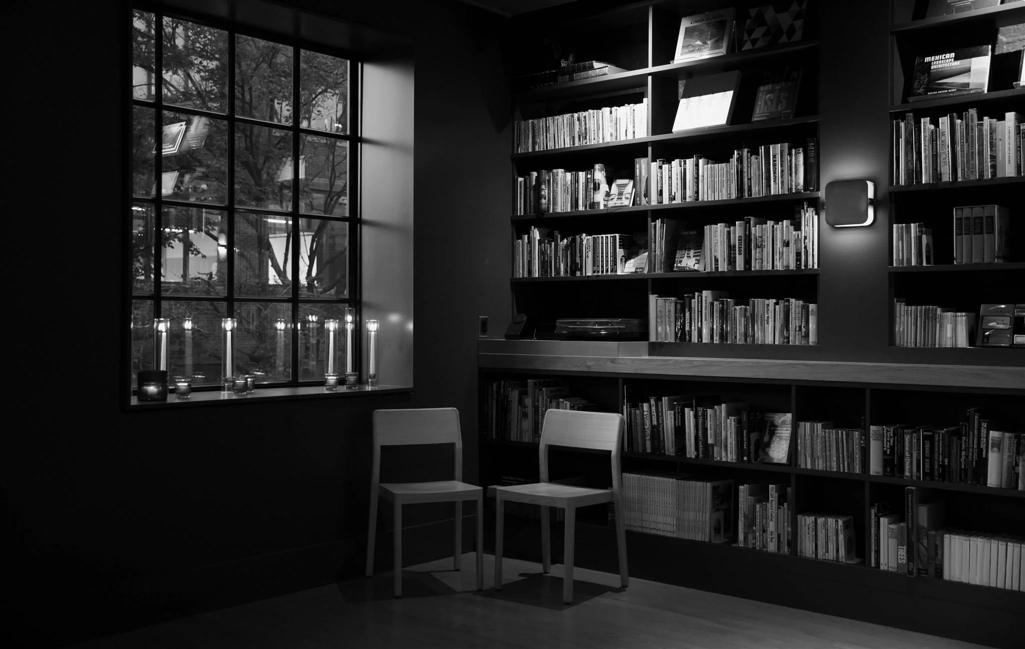 .Private upstairs event space at Maxwells Trading Chicago for an intimate wedding rehearsal dinner.