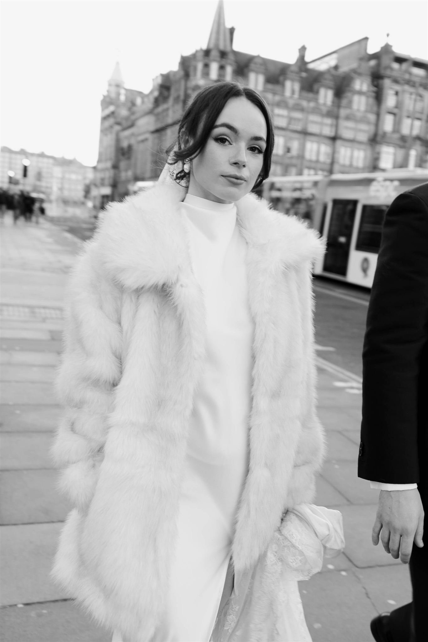 A lovely bride on a wedding day at The Edinburgh Grand Hotel in Edinburgh, Scotland.