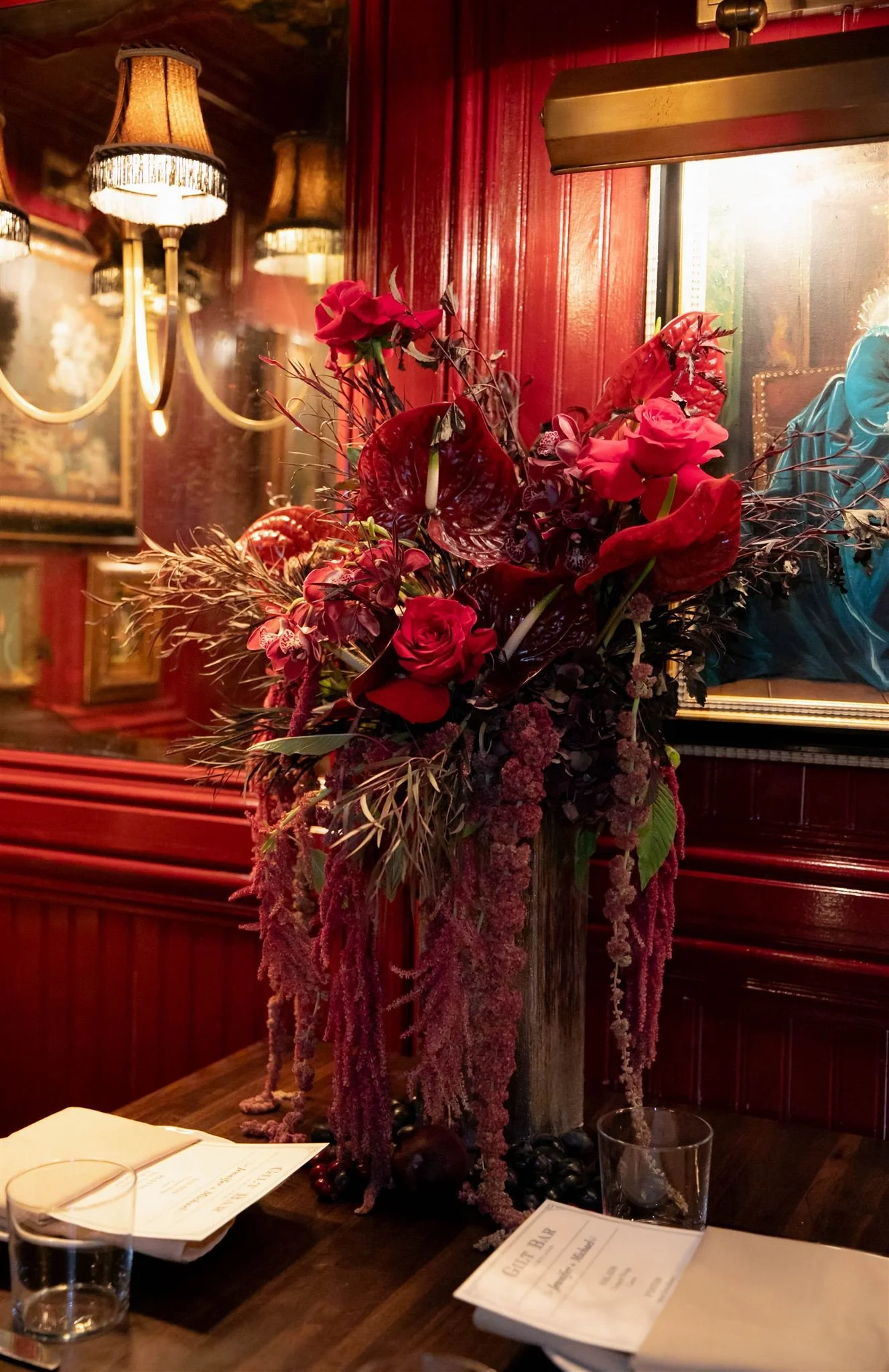 Gilt Bar Wedding bouquet by Dusk Lily Floral in Chicago.