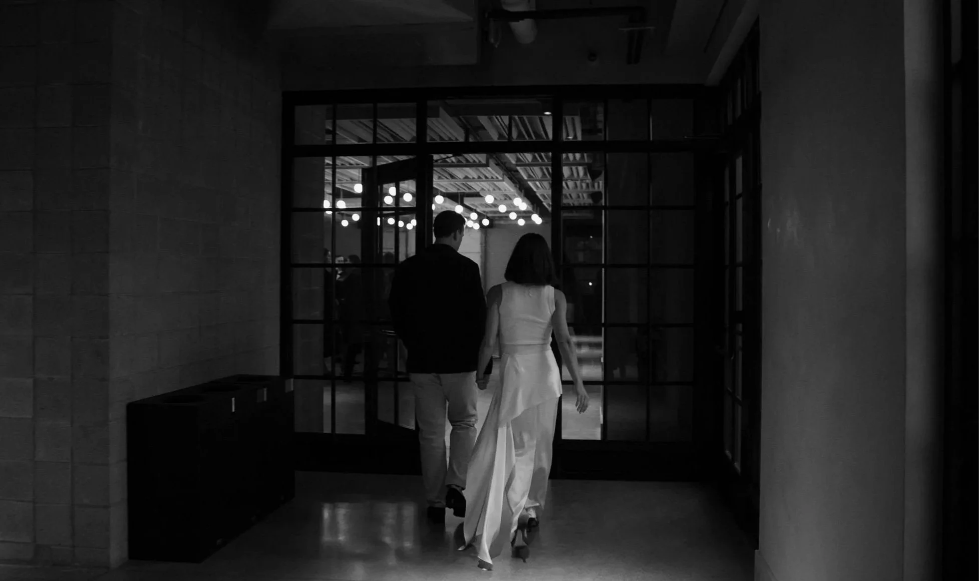 Fashion-forward bride wearing Attersee and Heirloome at a Maxwells Trading Chicago rehearsal dinner.