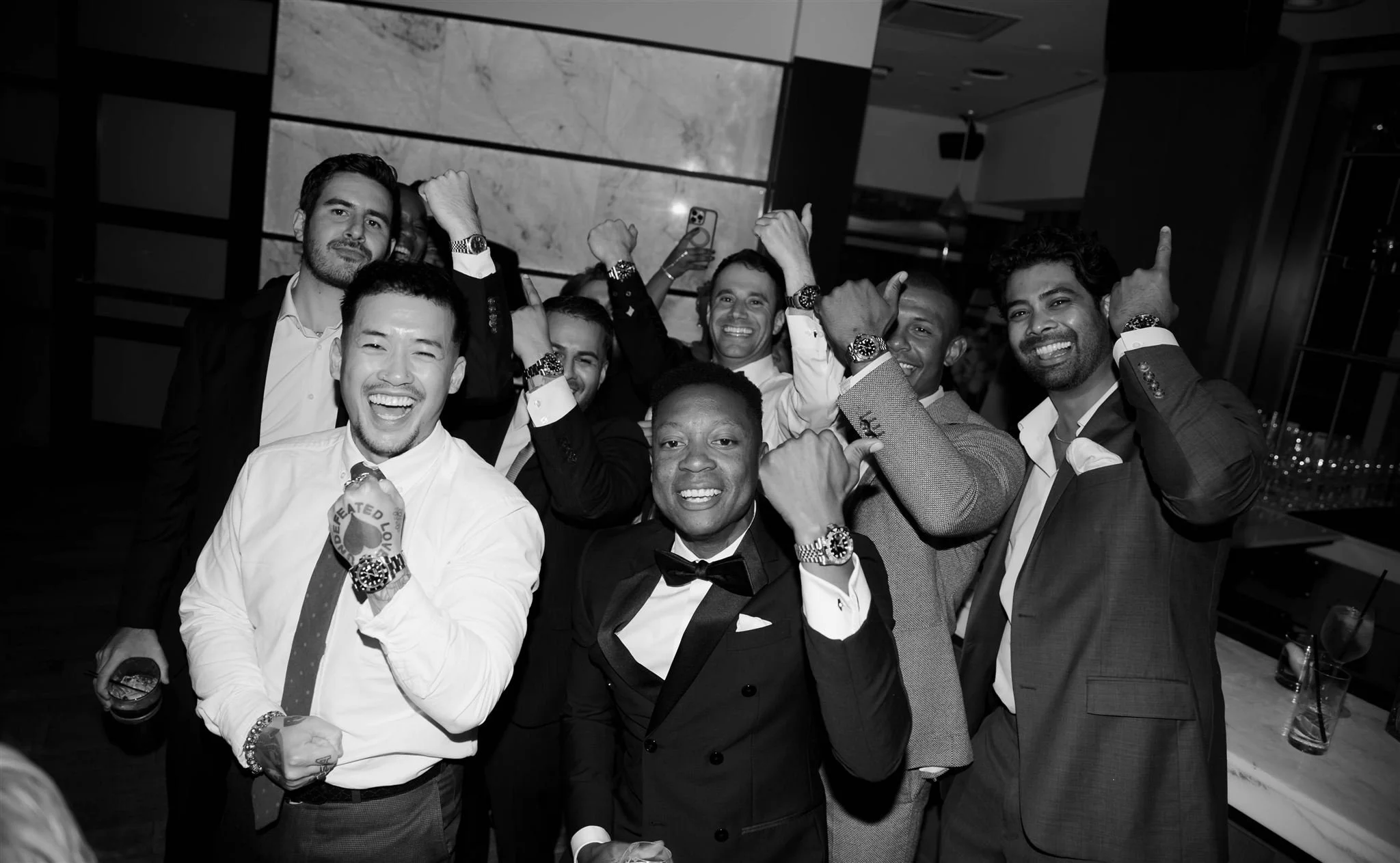 Rooftop wedding reception at Gibson's Italia on the Chicago River in Downtown Chicago.
