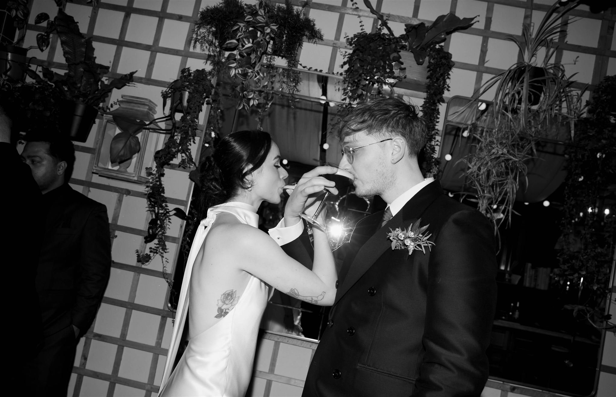 Espresso Martini Toast on a Gleneagles Townhouse Hotel Wedding in Edinburgh, Scotland.