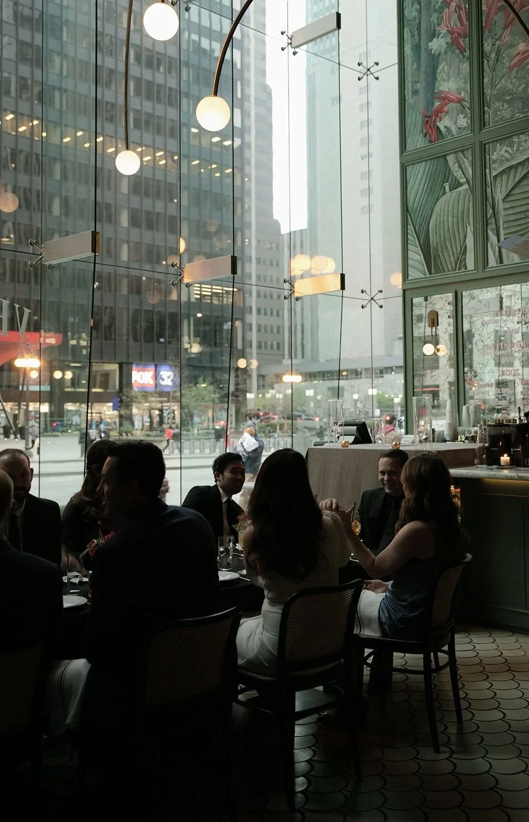 A wedding reception at Venteux in Chicago.