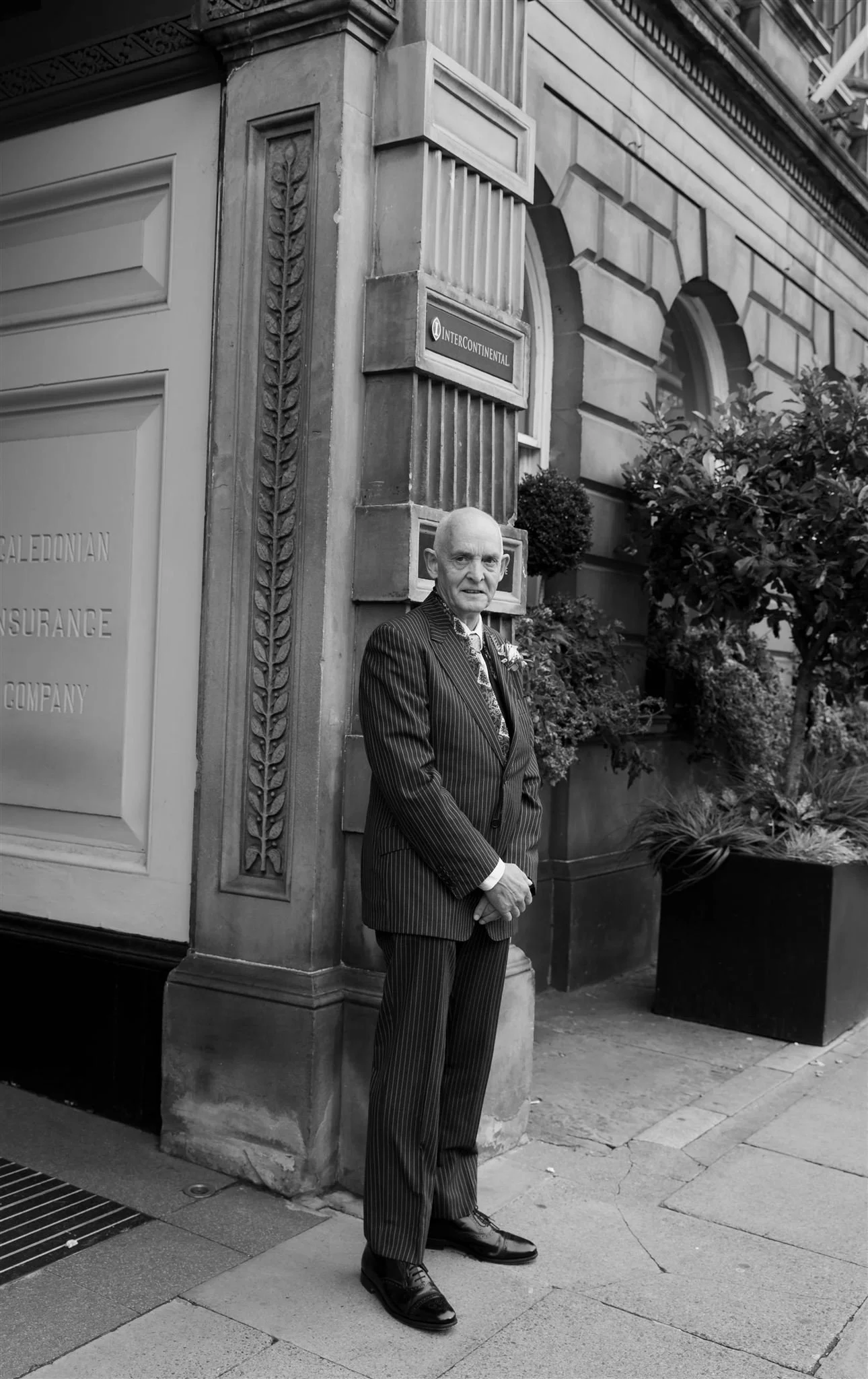 A wedding day at The InterContinental George Hotel in Edinburgh, Scotland.
