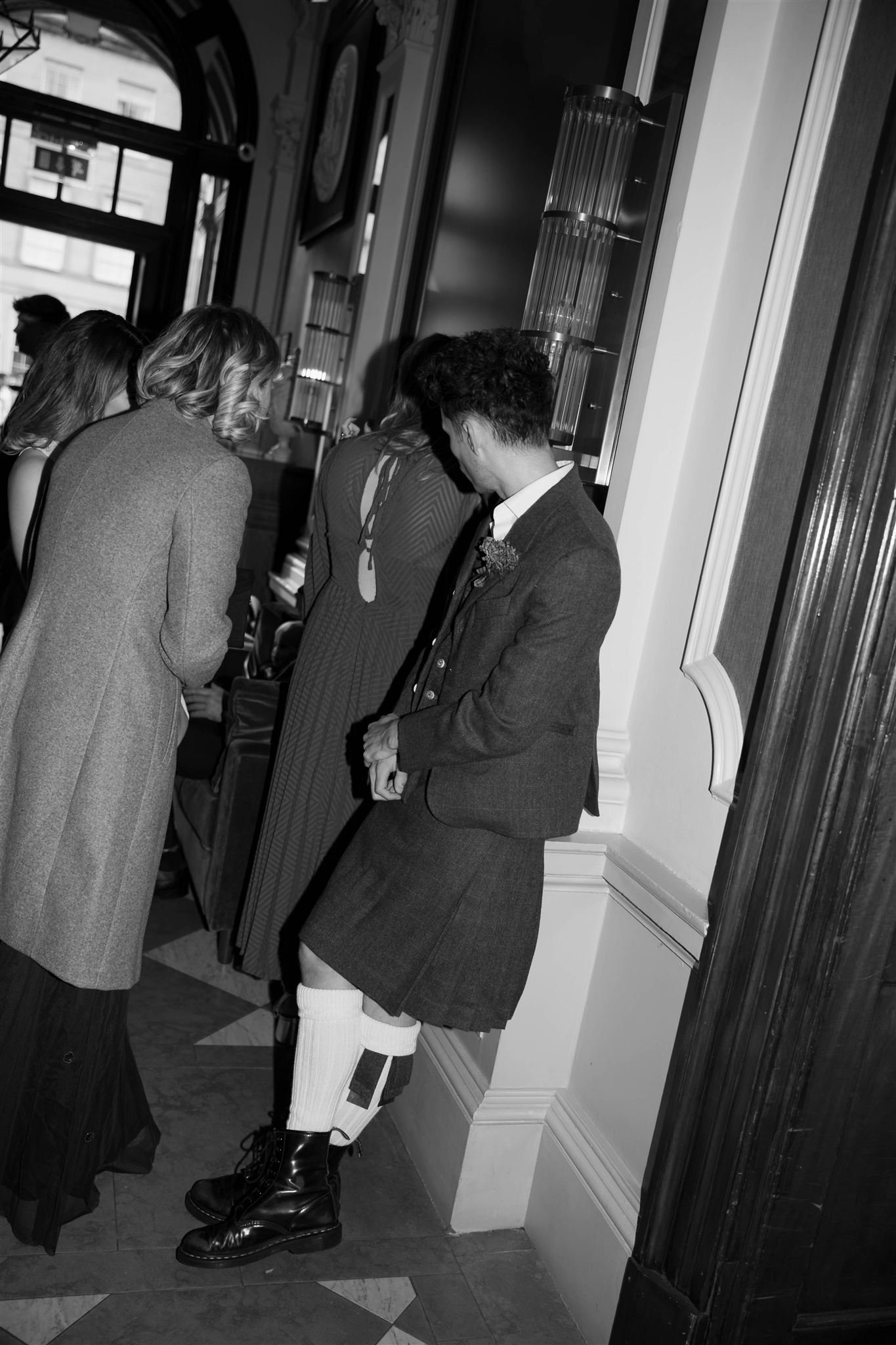 A wedding day at The InterContinental George Hotel in Edinburgh, Scotland.