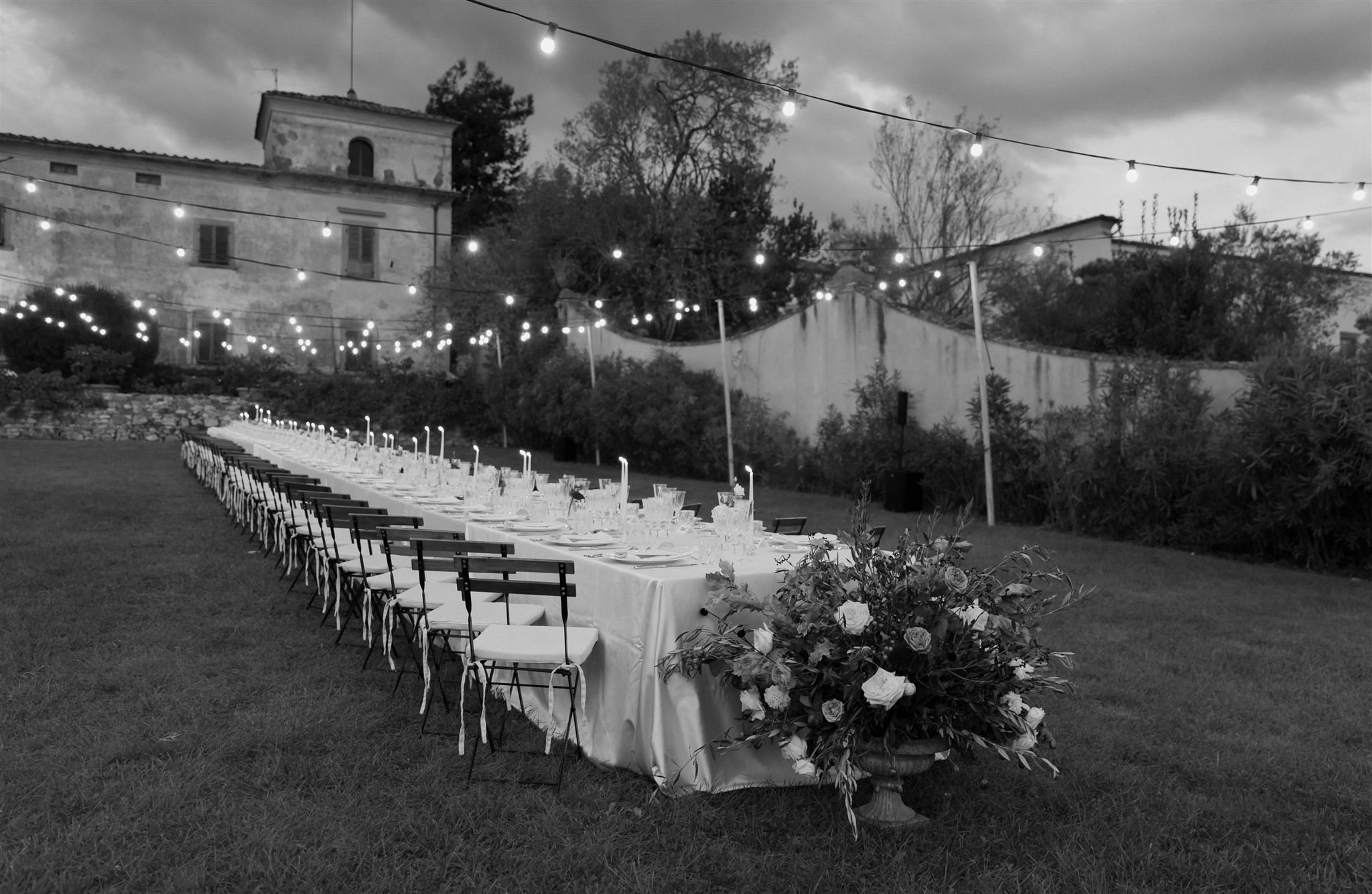 A wedding day at Villa Medicea Di Lilliano in Tuscany, Italy.