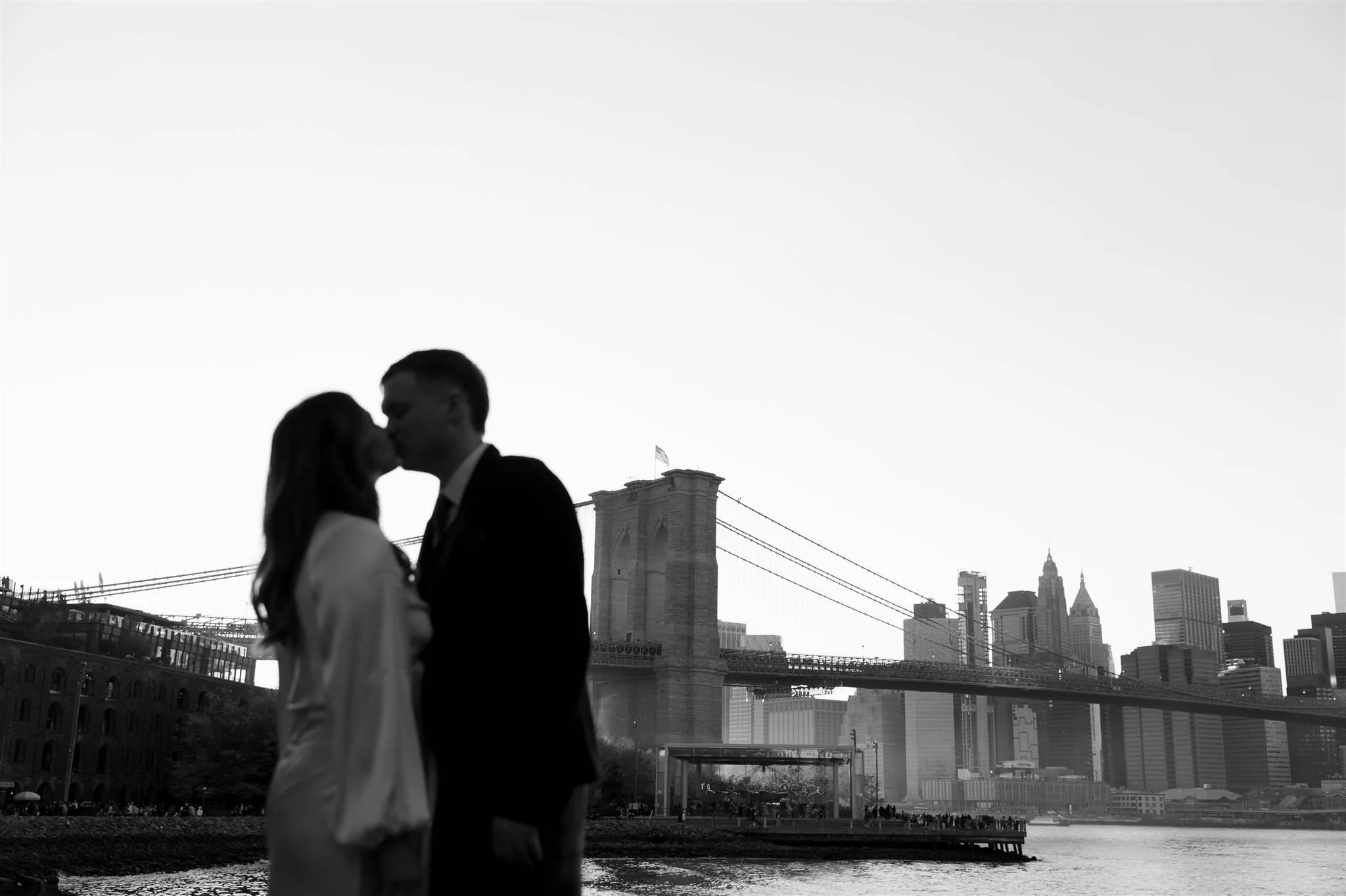 A NYC Elopement at Brooklyn Bridge Park, photographed by a NYC Elopement Photographer.