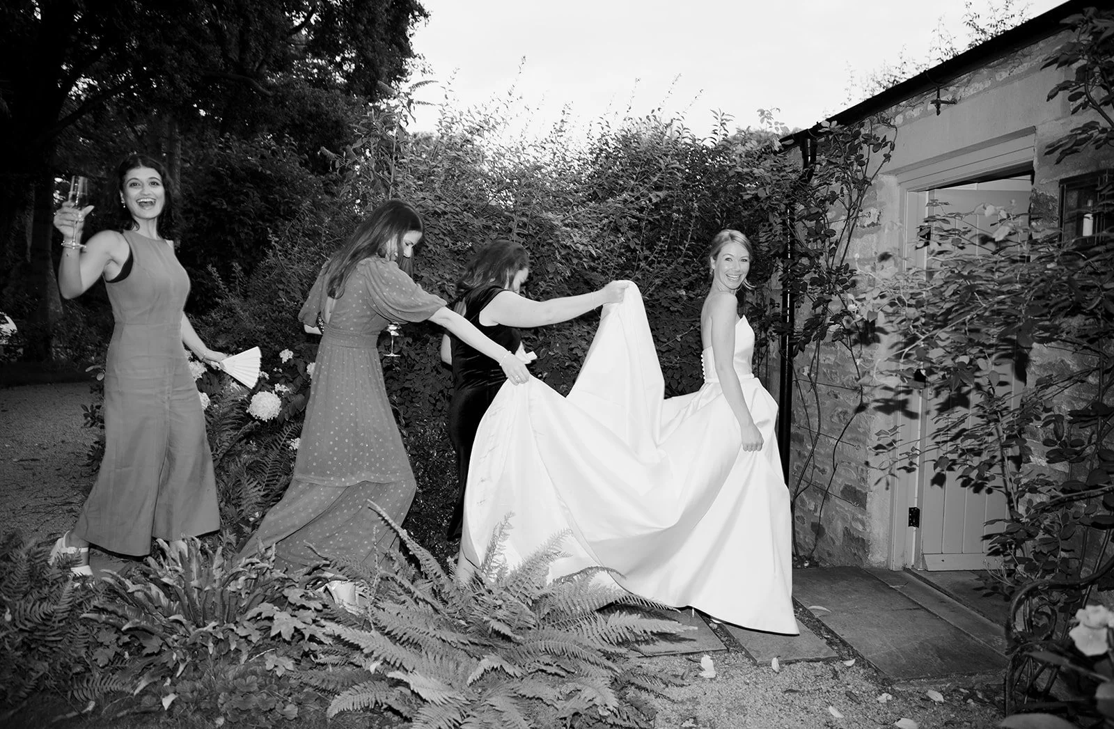 Middleton Lodge Estate wedding reception in the Fig House in the walled garden in North Yorkshire.