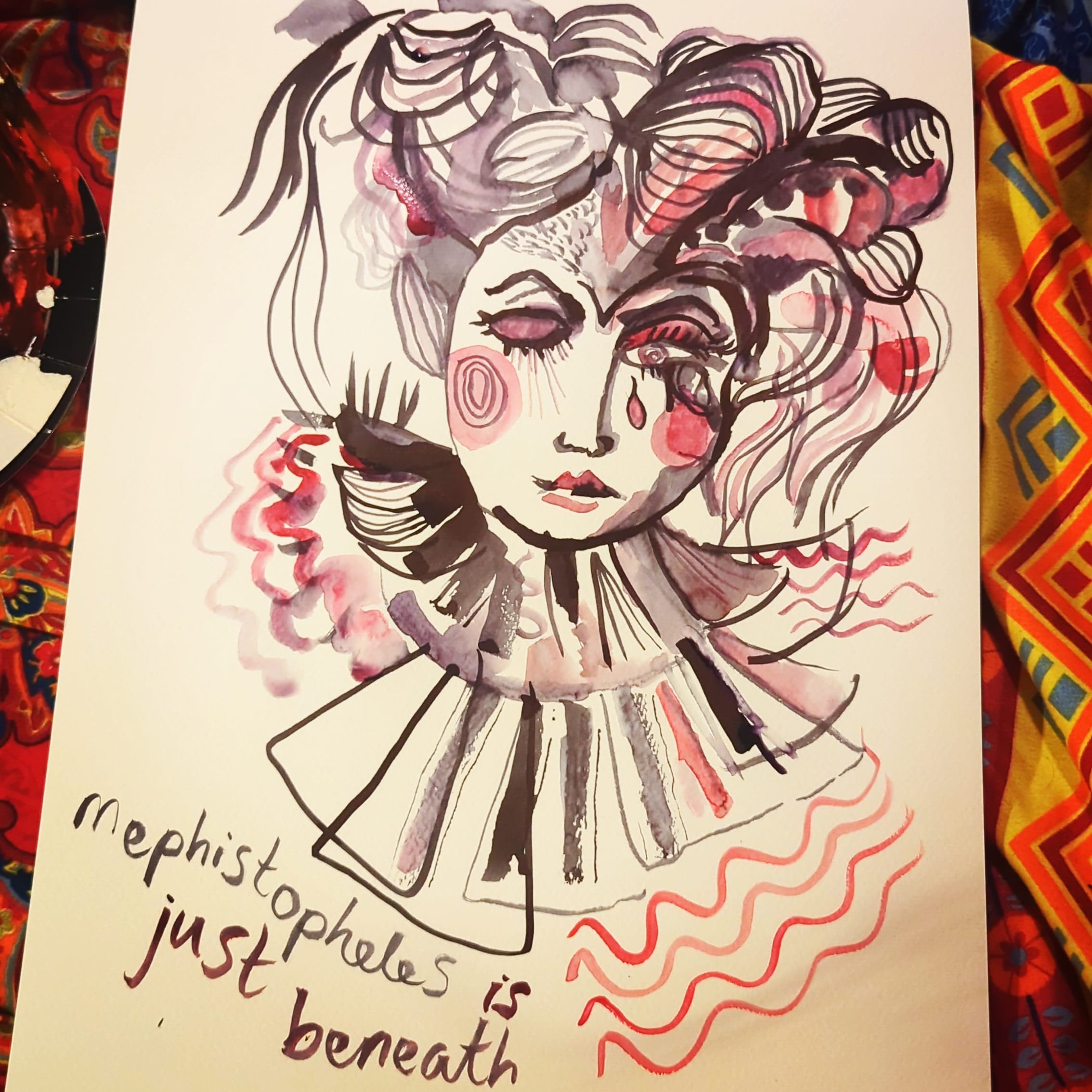 Anna Atkinson - Clown 4 Painting