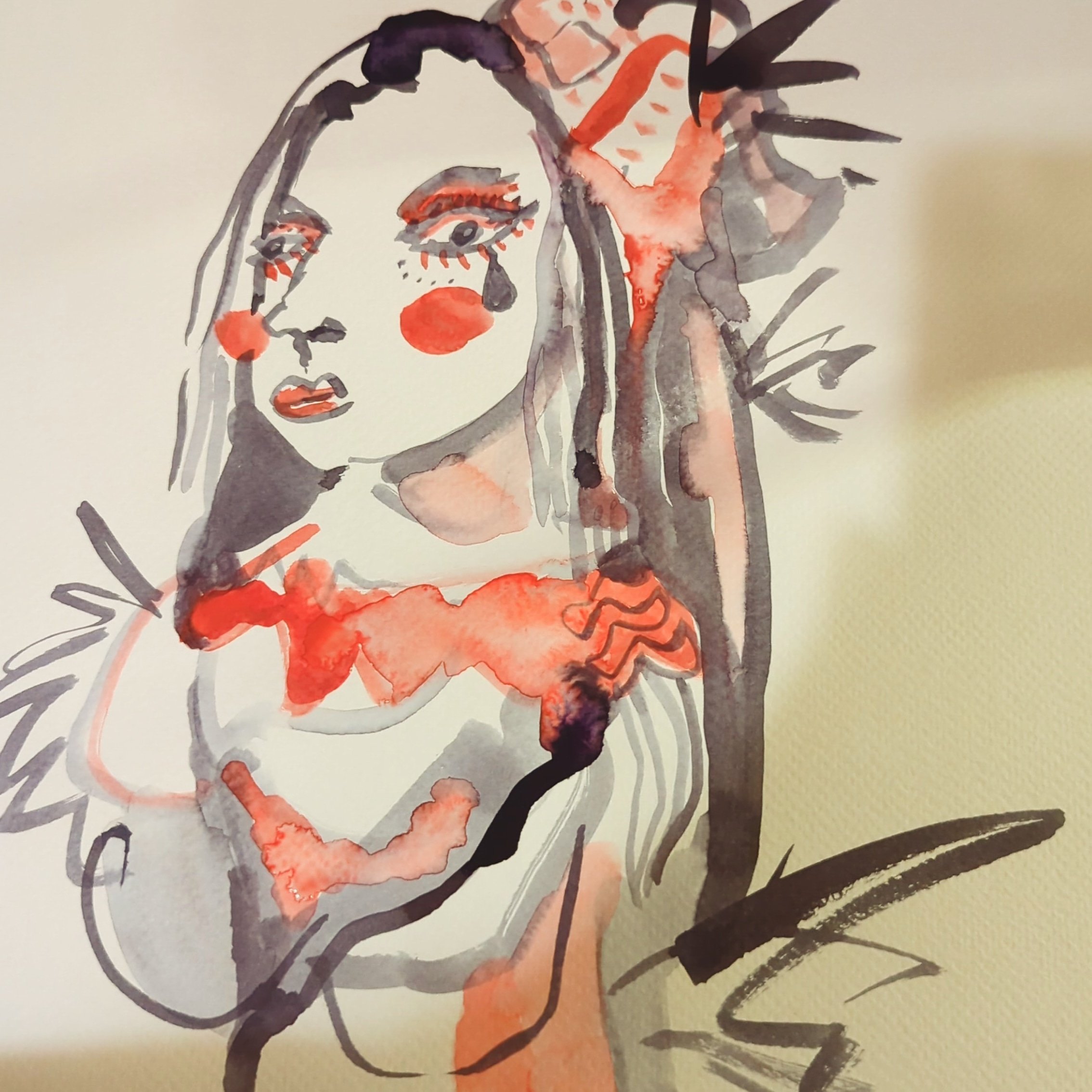 Anna Atkinson - Clown 8 Painting
