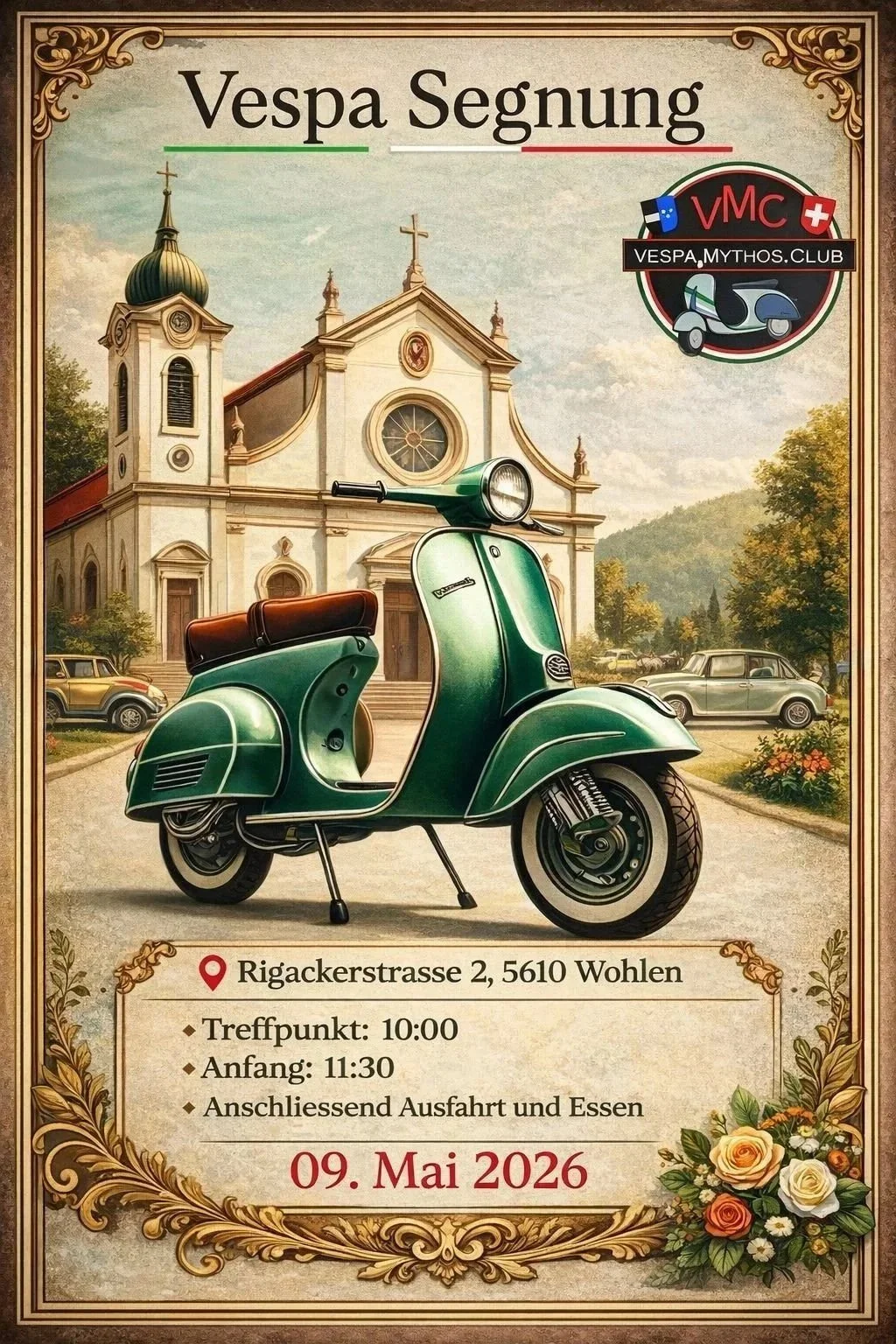 Vespa Mythos Club – 5. Vespa Segnung / 5. Bénédiction des Vespa / 5. Benedizione delle Vespa