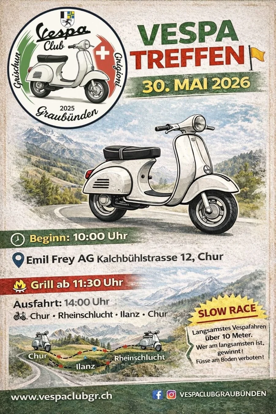 VC Grigioni Graubünden Grischun – 2. Vespa Raduno Chur