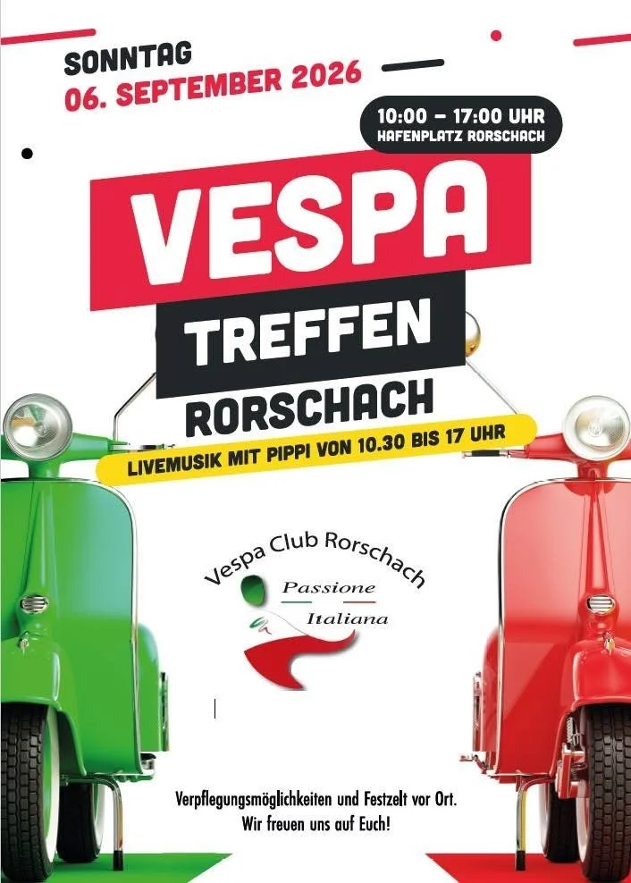 VC Rorschach – Vespa-Treffen Jubiläum 10 Jahre/ans/anni