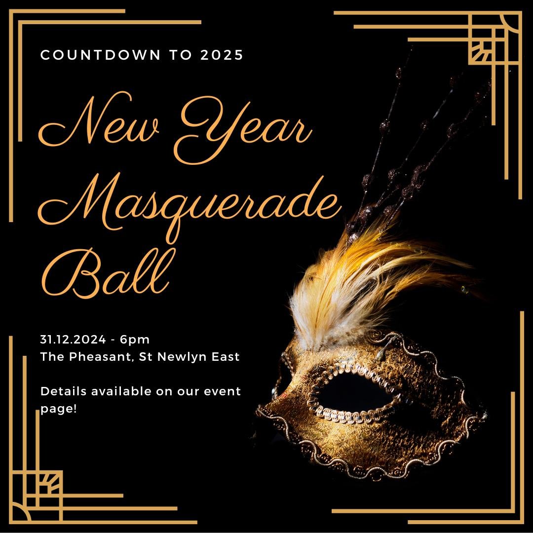 New Years Eve Masquerade Ball at The Pheasant will be free entry!

If you make a donation on our Eventbrite event page and RSPV to the event you will qualify for a welcome drink, as well as a goody bag to take away at the end of the evening!

#NewYea