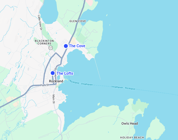 Map of The Cove and The Lofts