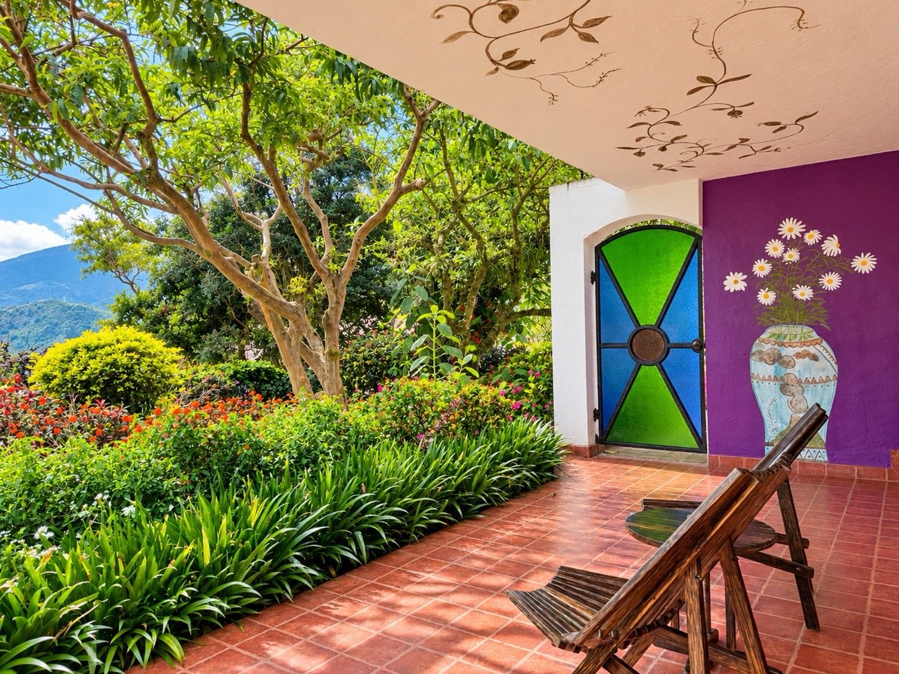 Hab Romantica 45 El Jardin - Luna Volcan - Hotel en Banos Ecuador 5.jpg