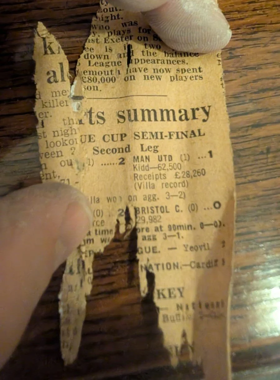 A Christmas Mystery Hidden Inside an Eastbourne Sash Window for 55 Years