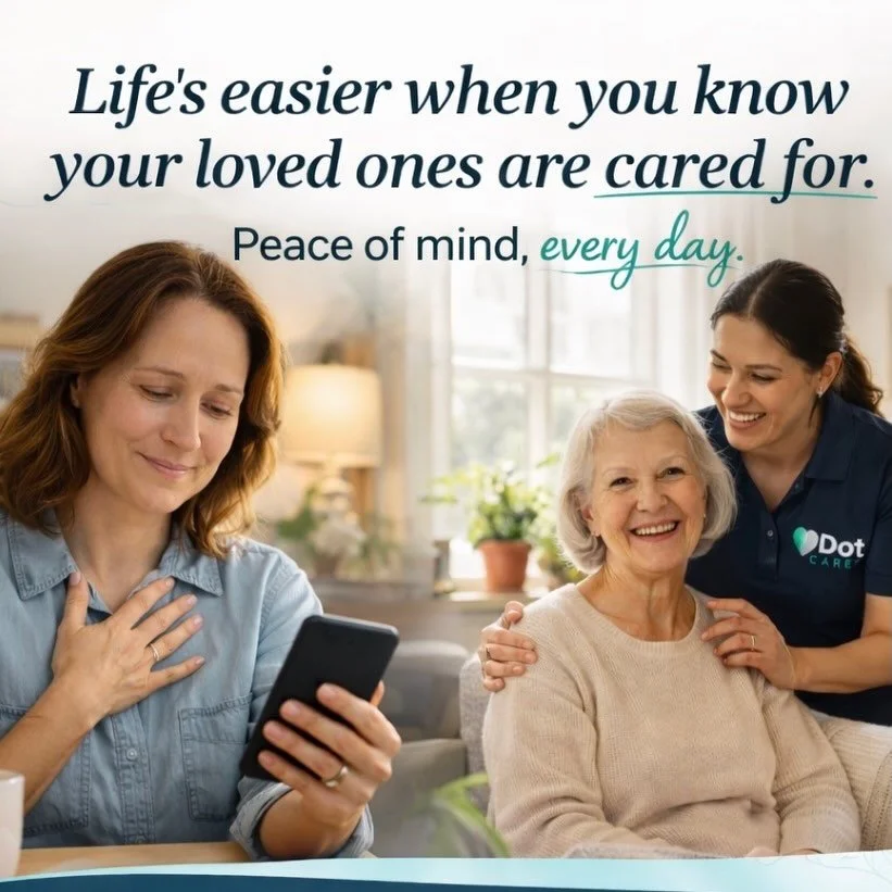 That feeling when you check in&hellip; and everything is okay.

We&rsquo;re here so you don&rsquo;t have to worry. Reach out today to learn more by visiting Dotcares.com. #SeniorSupport #CaregiverLife #FamilyCare #AgingWell #SeniorAssistants
