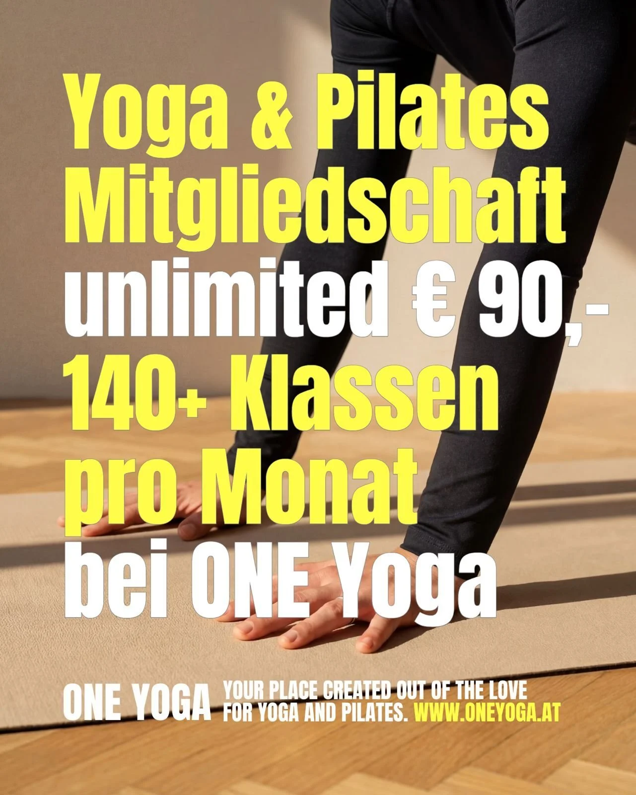 UNLIMITED YOGA &amp; PILATES💫 

Slow days. Strong cores. Sweat &amp; stillness.

&Uuml;ber 140+ Klassen
f&uuml;r K&ouml;rper mit Meinung
und Tage mit Chaos.

Drop in.
Show up.
Repeat.

Ein Pass. Alles drin.
Kein Schnickschnack.

Dein Move. Dein Vibe