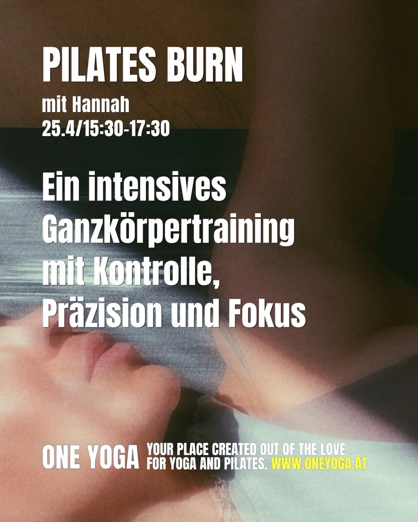 PROPS READY. CORE ON 🔥

Pilates Burn Workshop mit Hannah Sa. 24.5. 15:30-17:30

Link in Bio