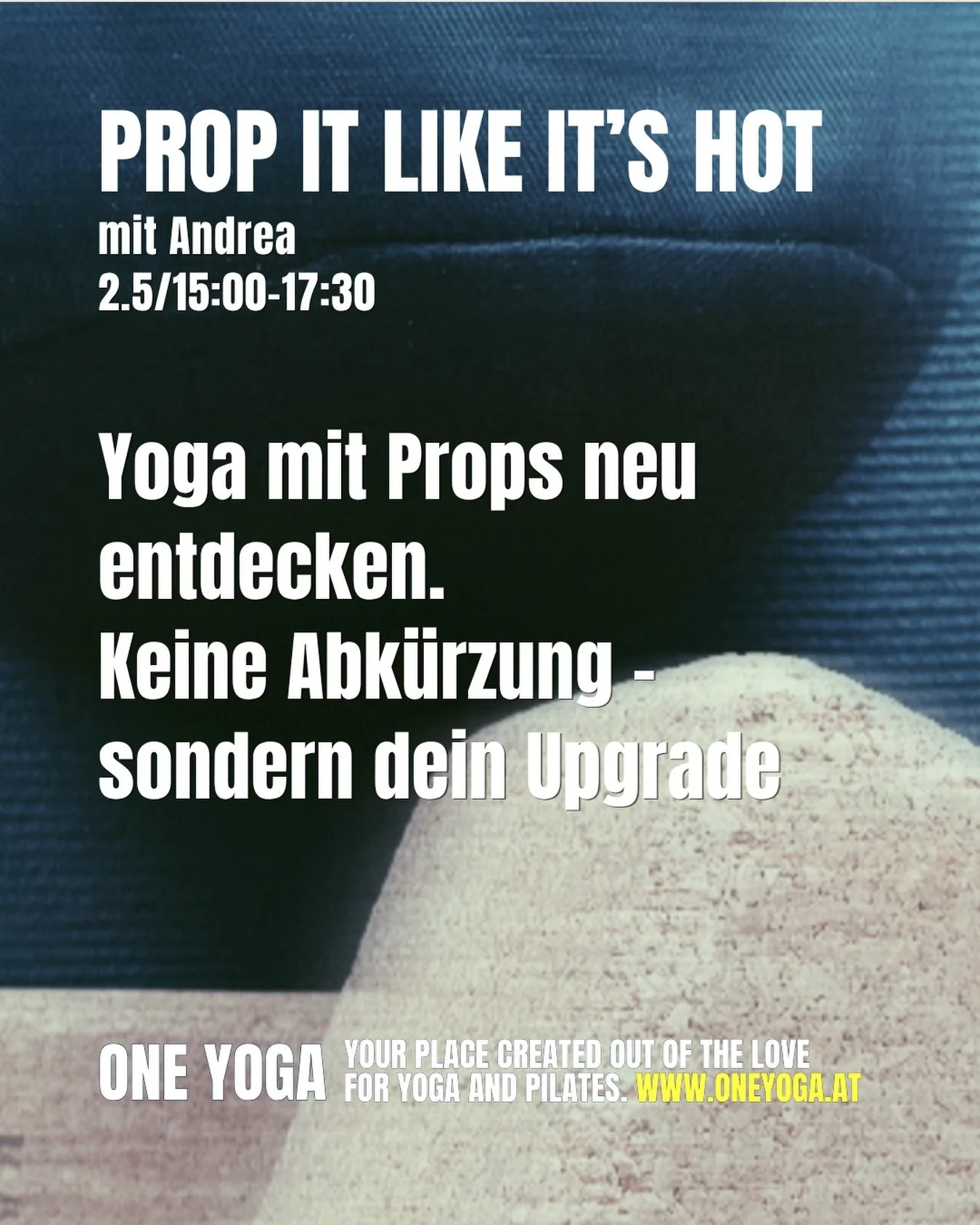PROP IT LIKE IT&rsquo;S HOT Workshop mit Andrea

Sa. 2.5. 17:00-17:30

Props sind keine Abk&uuml;rzung &mdash; sie sind das Upgrade, das die meisten
untersch&auml;tzen.

In diesem Workshop lernst du, wie ein Gurt dir L&auml;nge schenkt, ohne
dass du 