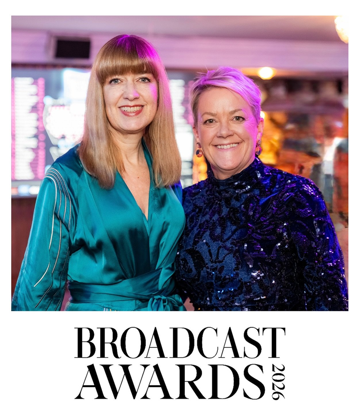 Camilla and Ruth attended the Broadcast Awards last night as they were nominated in the Best Children&rsquo;s category for their feature film The Night Before Christmas in Wonderland. Sadly, they didn&rsquo;t win but an enjoyable night was had nevert