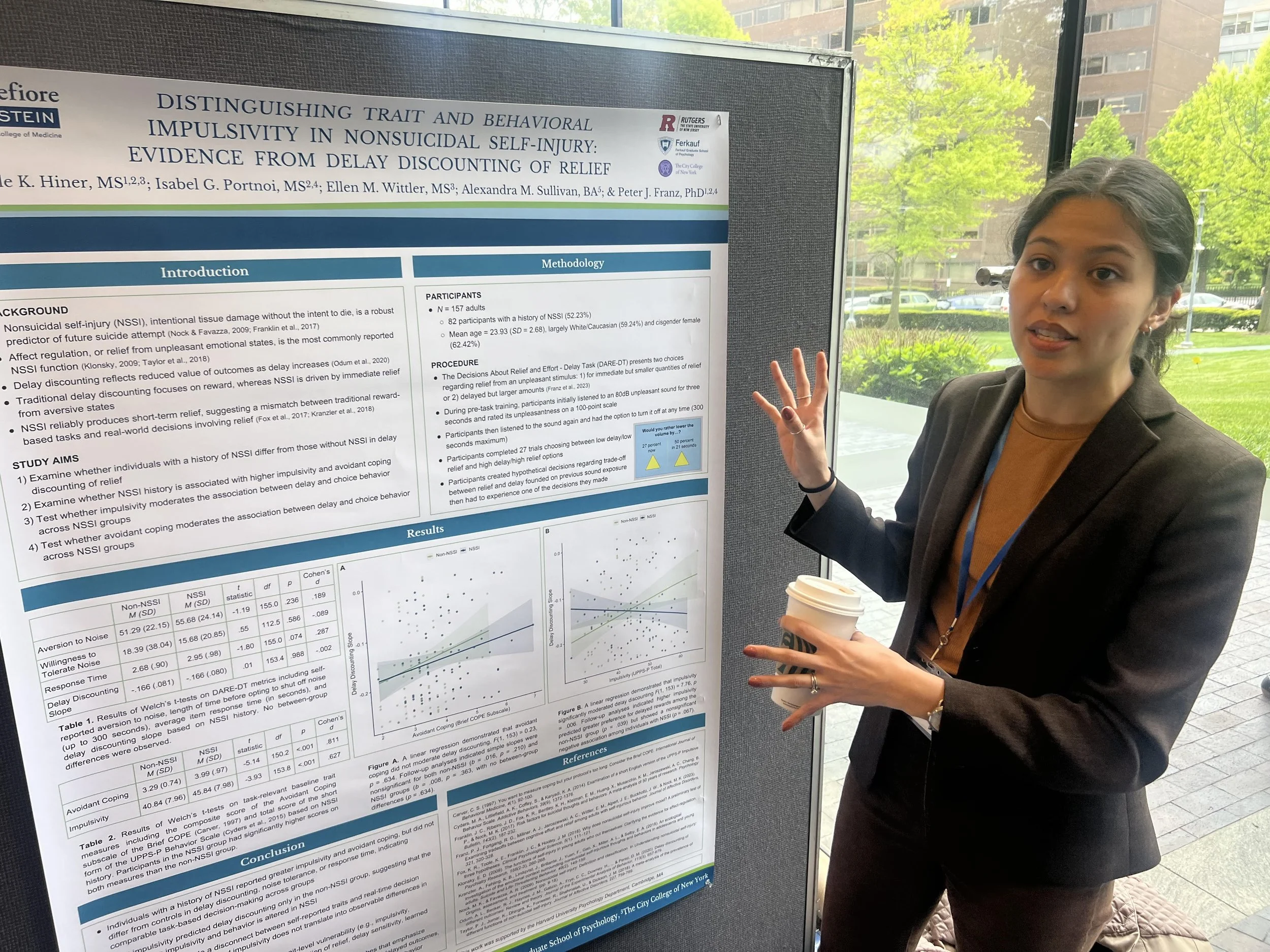 Michelle Hiner received Albert Einstein College of Medicine’s 2026 Poster Award 