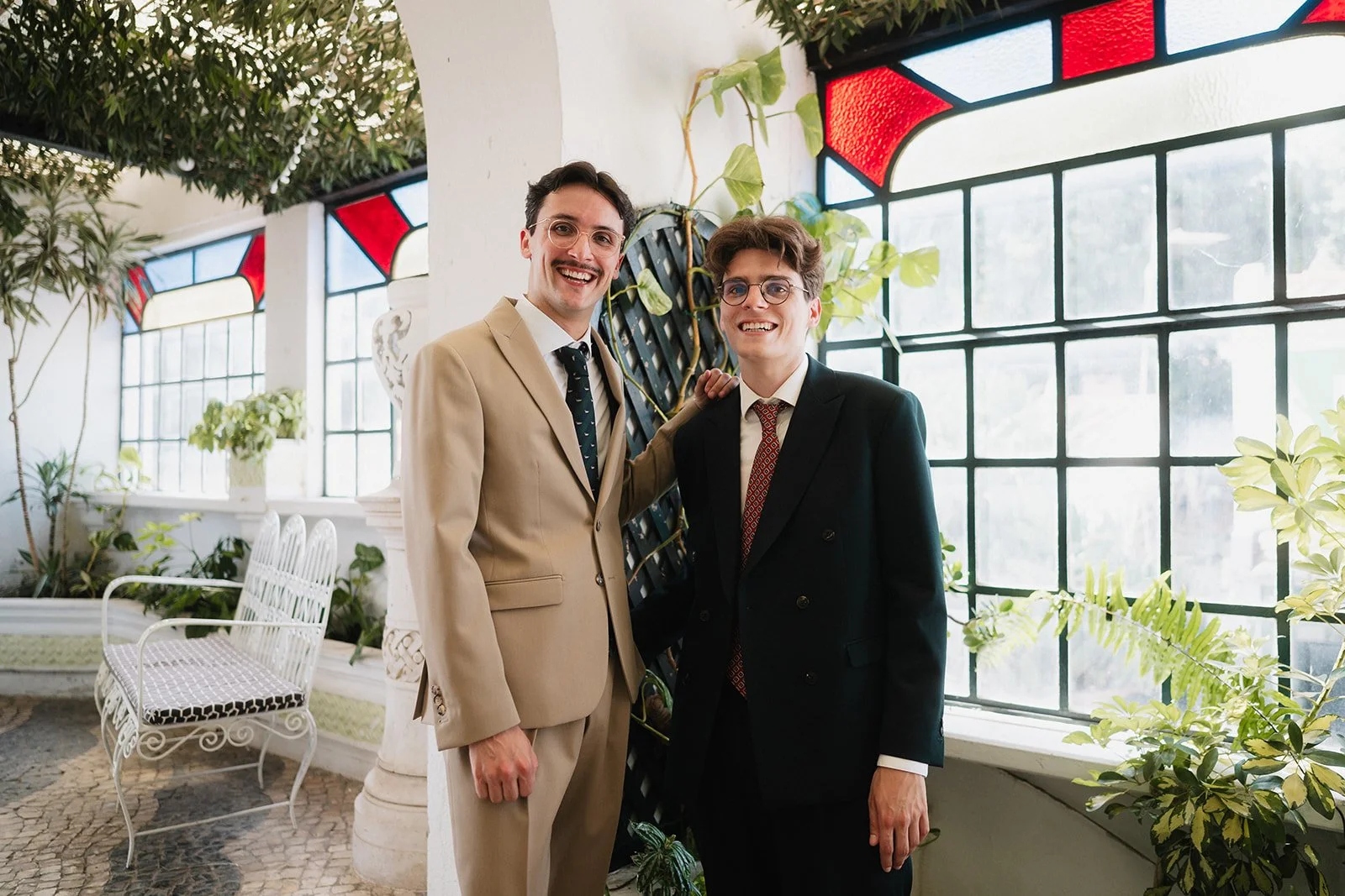 Queer Wedding at Páteo Alfacinha, Lisbon | Tomás + Pierre